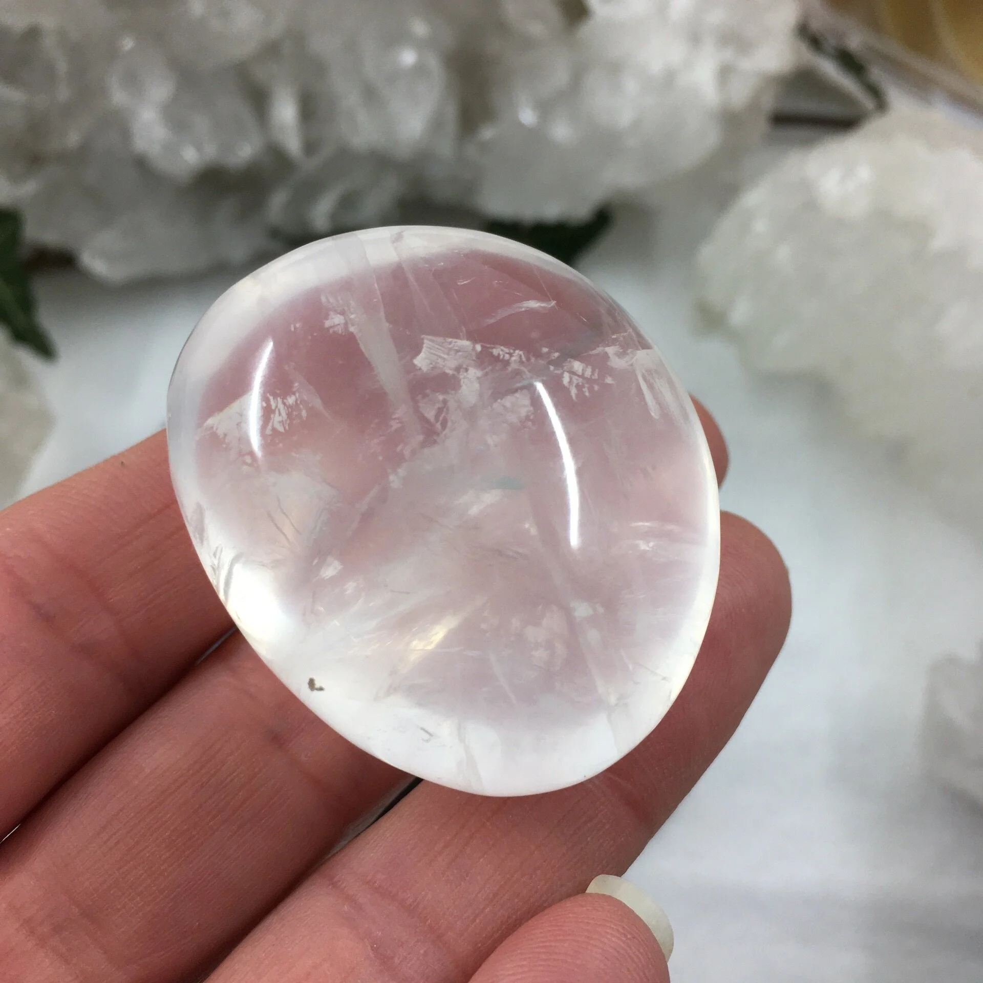 Moon Quartz/Girasol Quartz Pebble 13