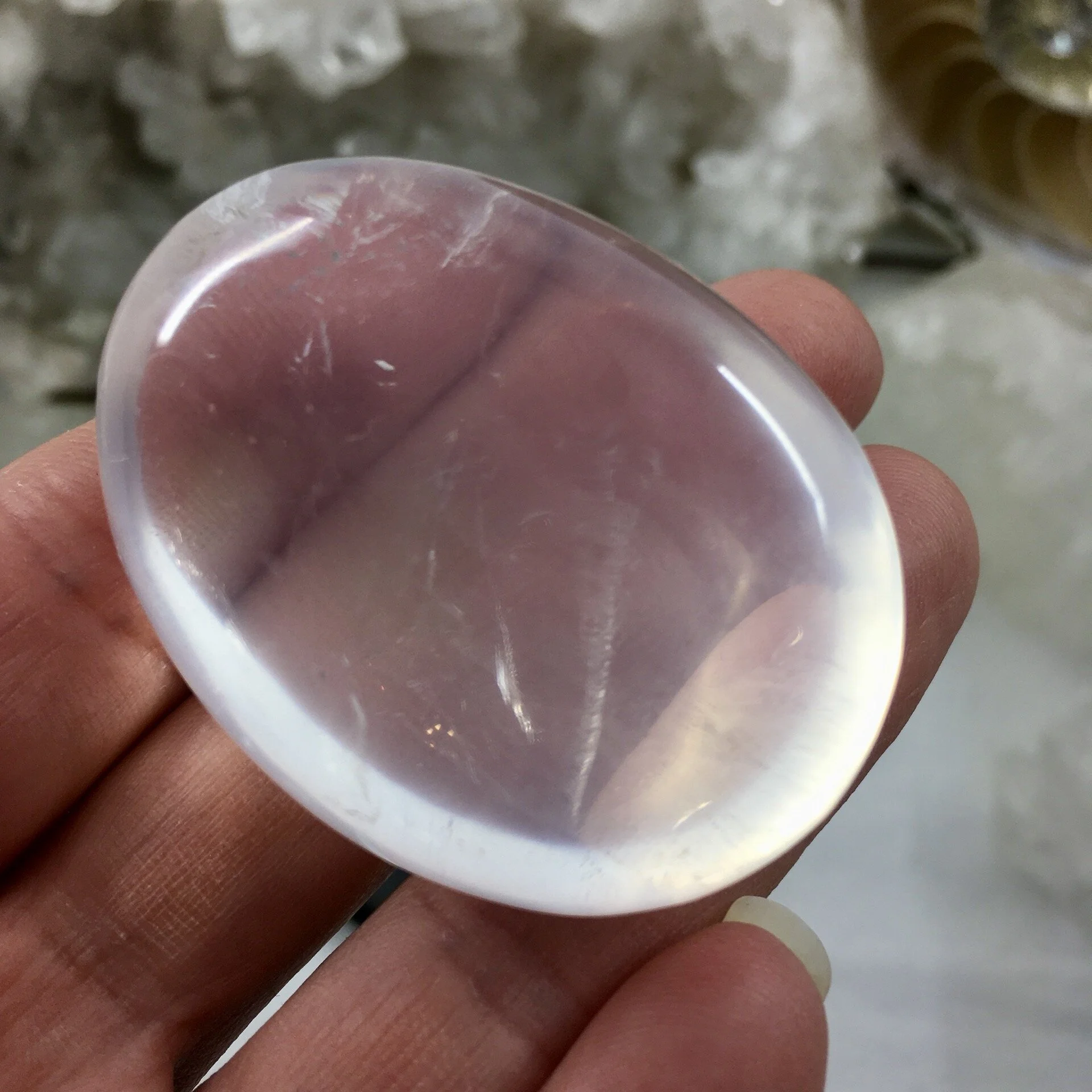 Moon Quartz/Girasol Quartz Pebble 18