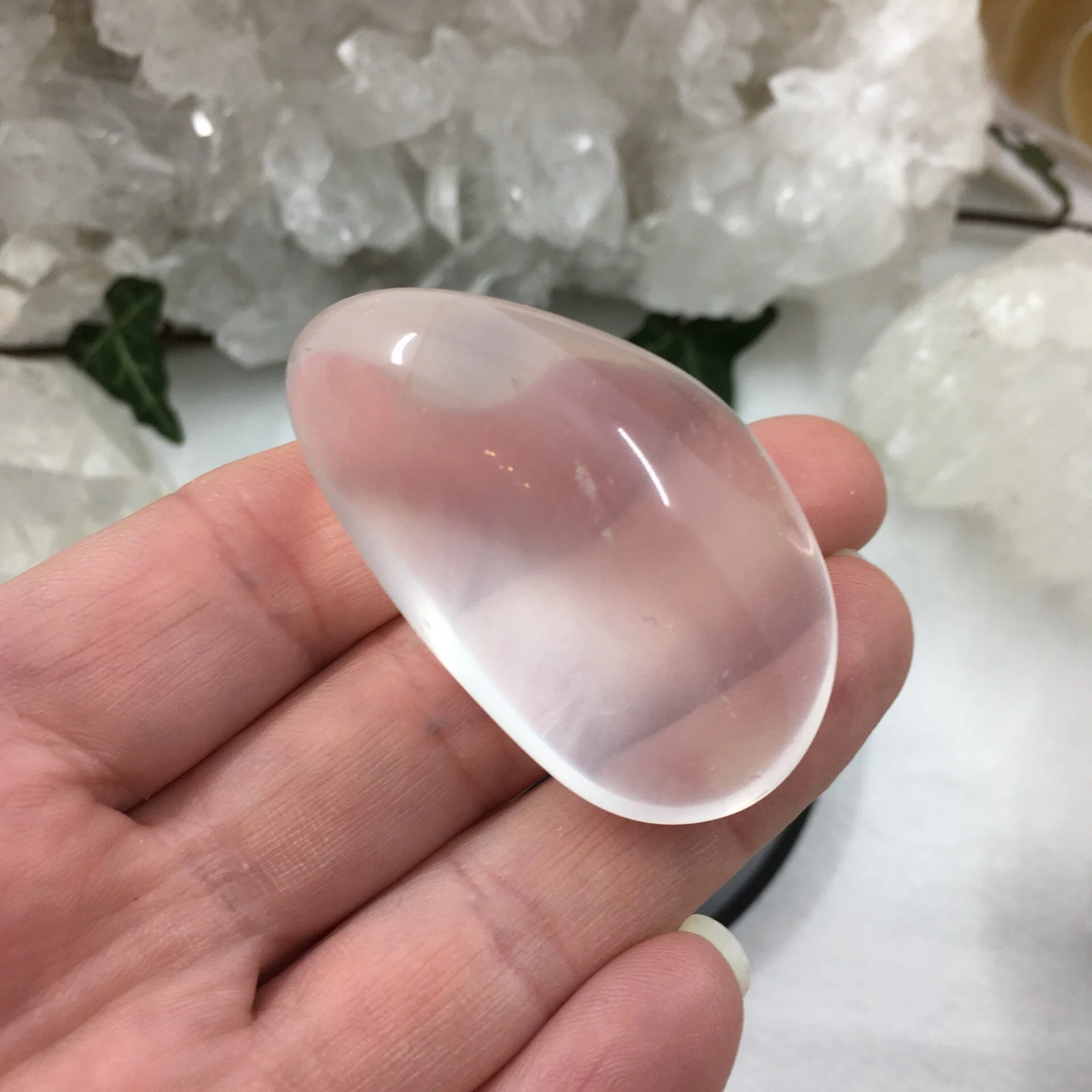 Moon Quartz/Girasol Quartz Pebble 23