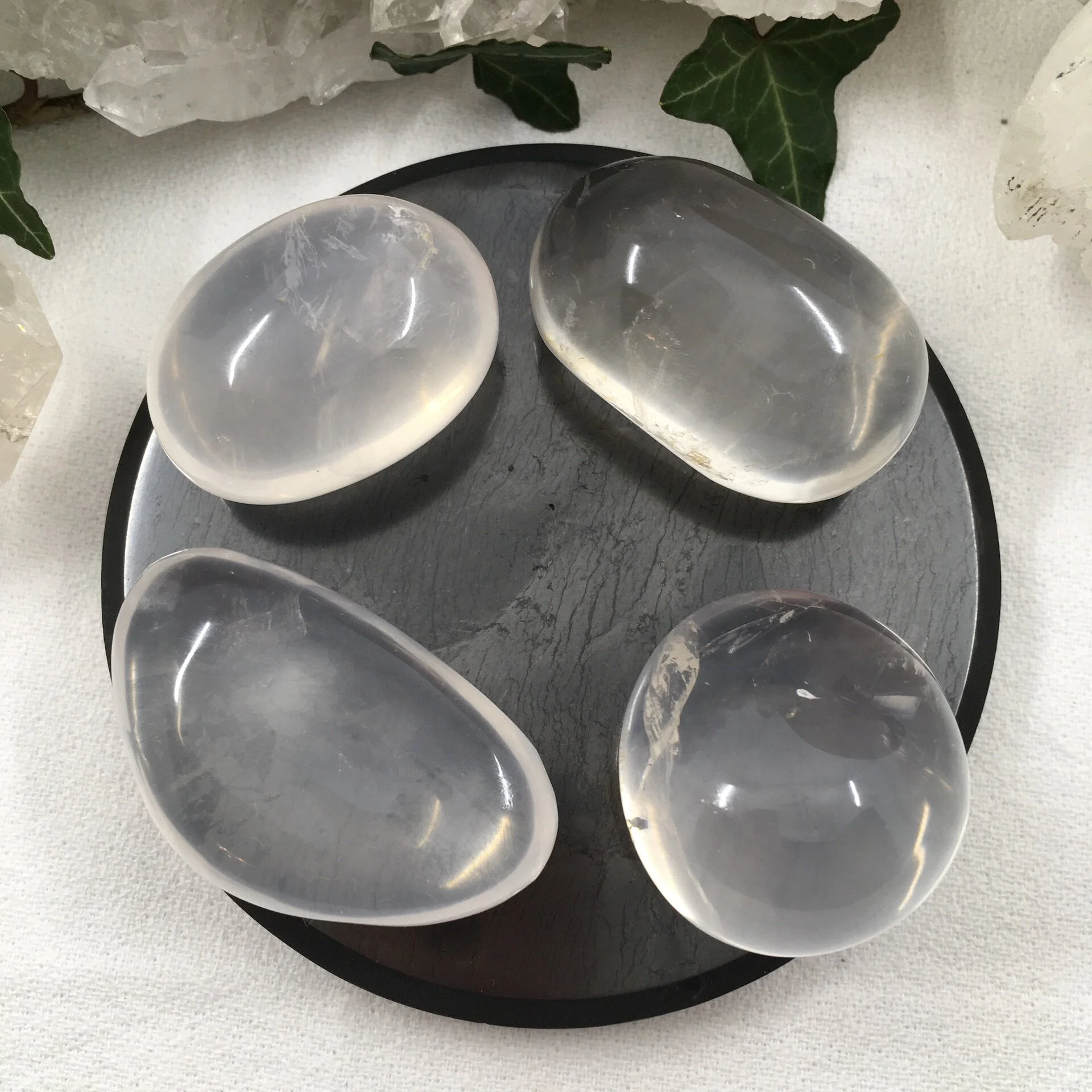 Moon Quartz/Girasol Quartz Pebble 24-27