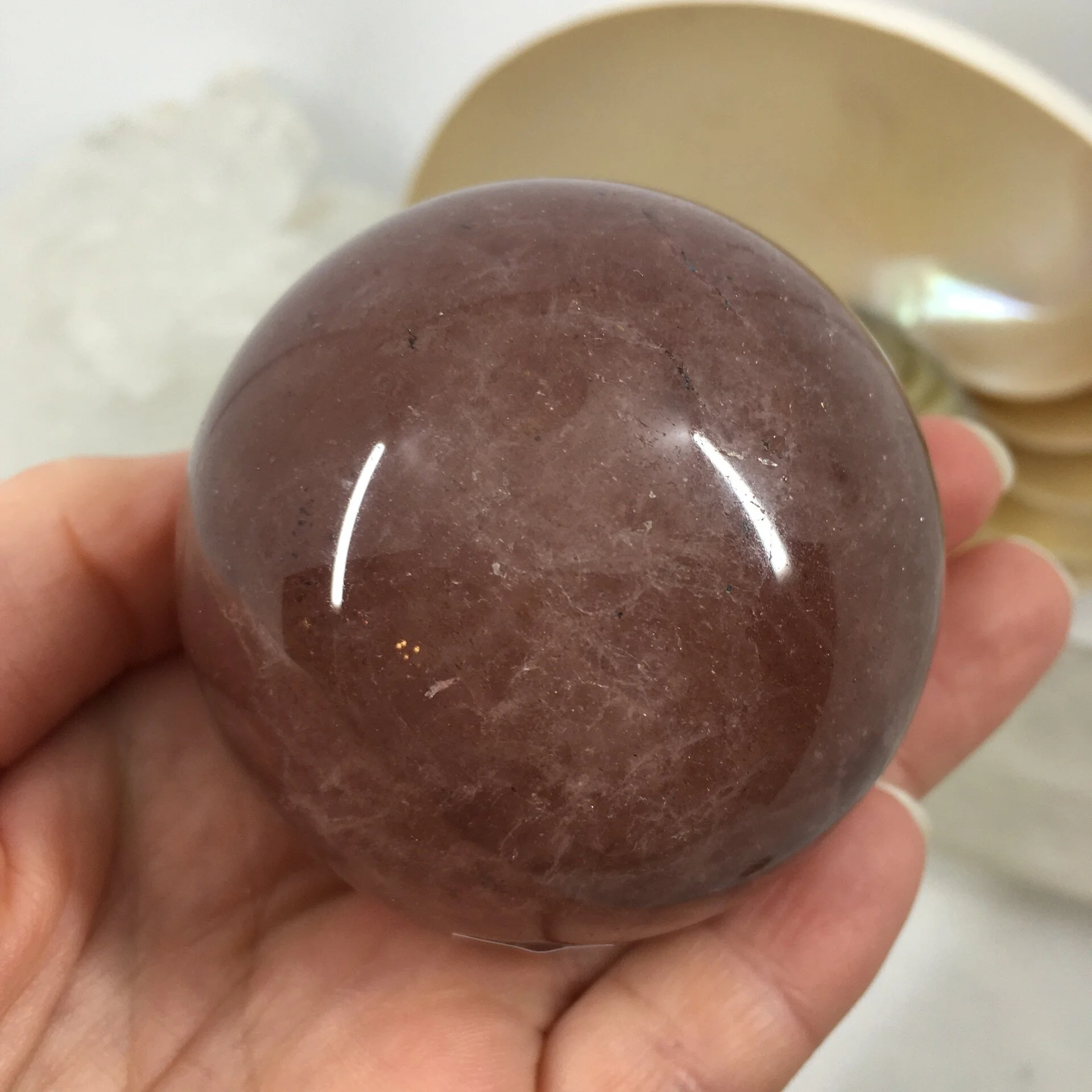 Strawberry Quartz Sphere 2