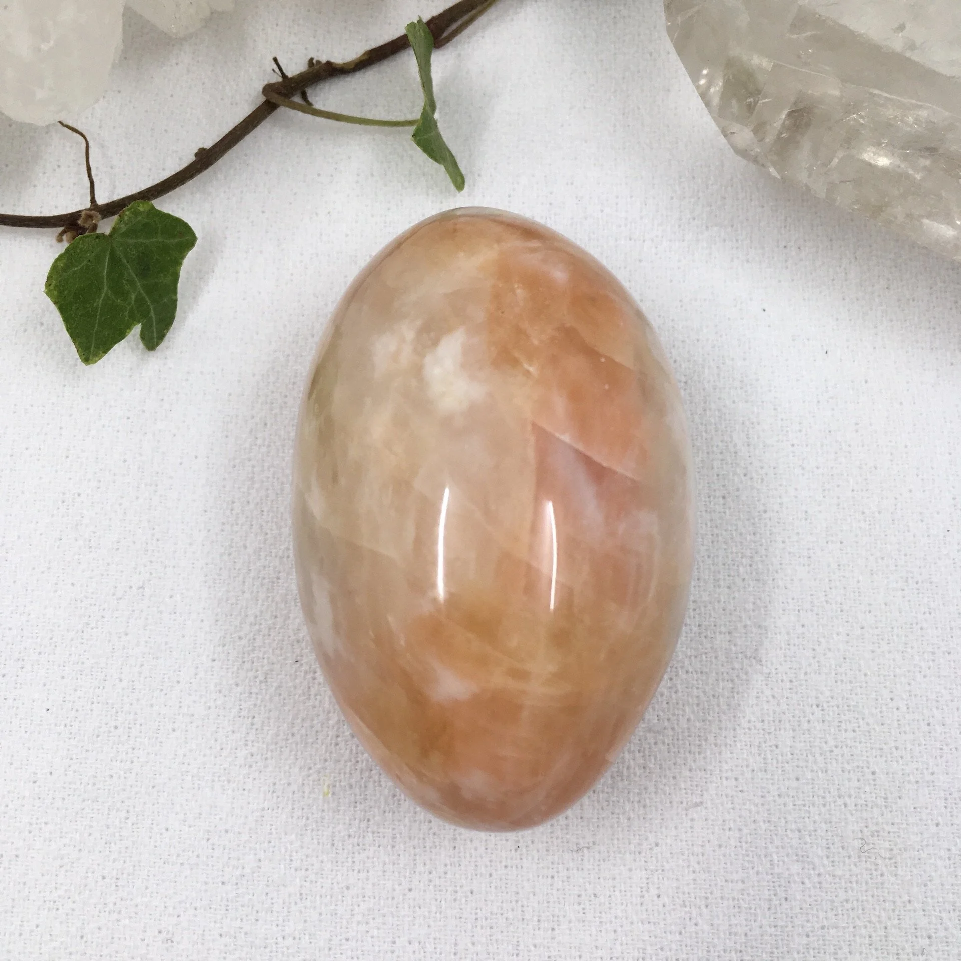 'Apricot' Calcite Pebble 4
