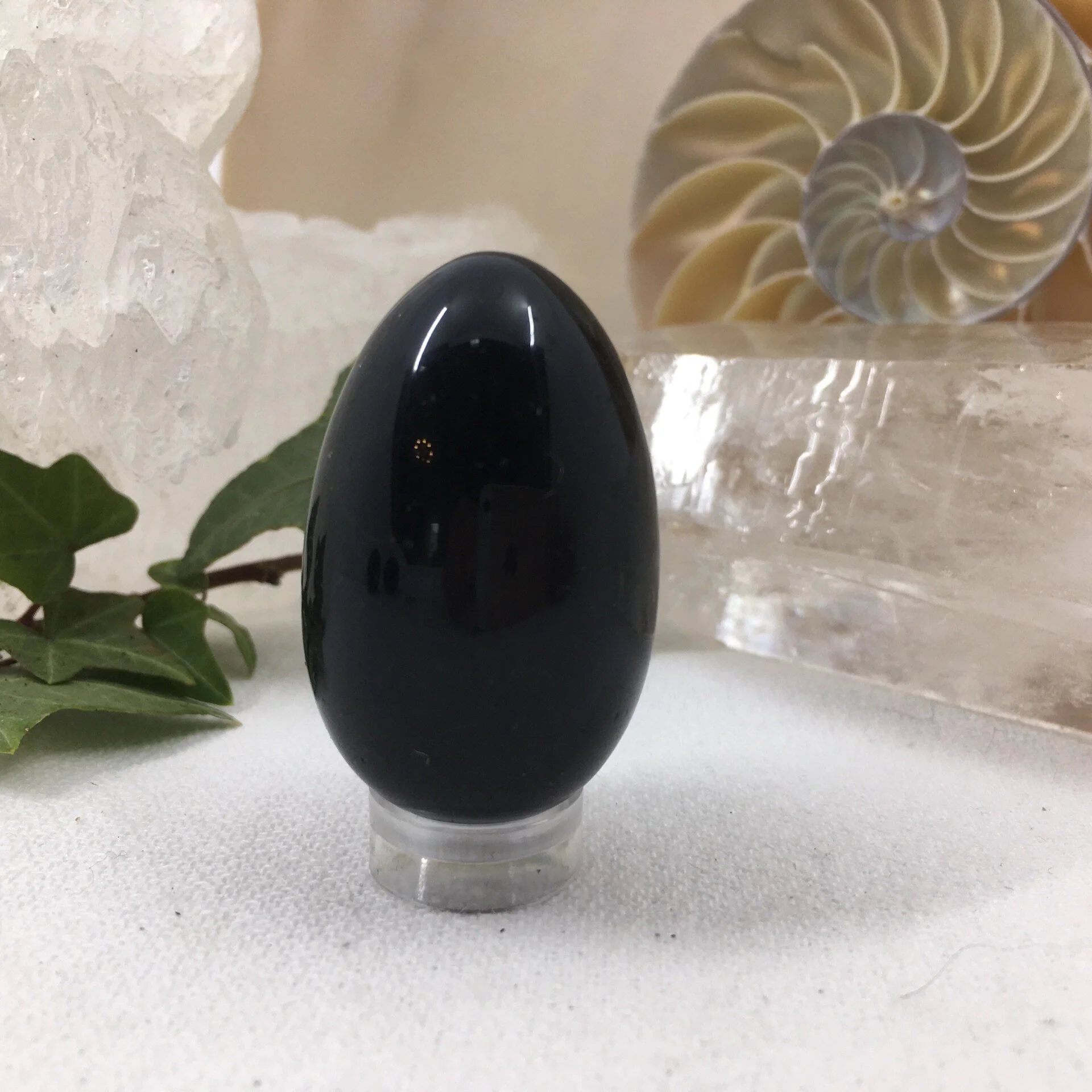 Black Obsidian Egg 40mm