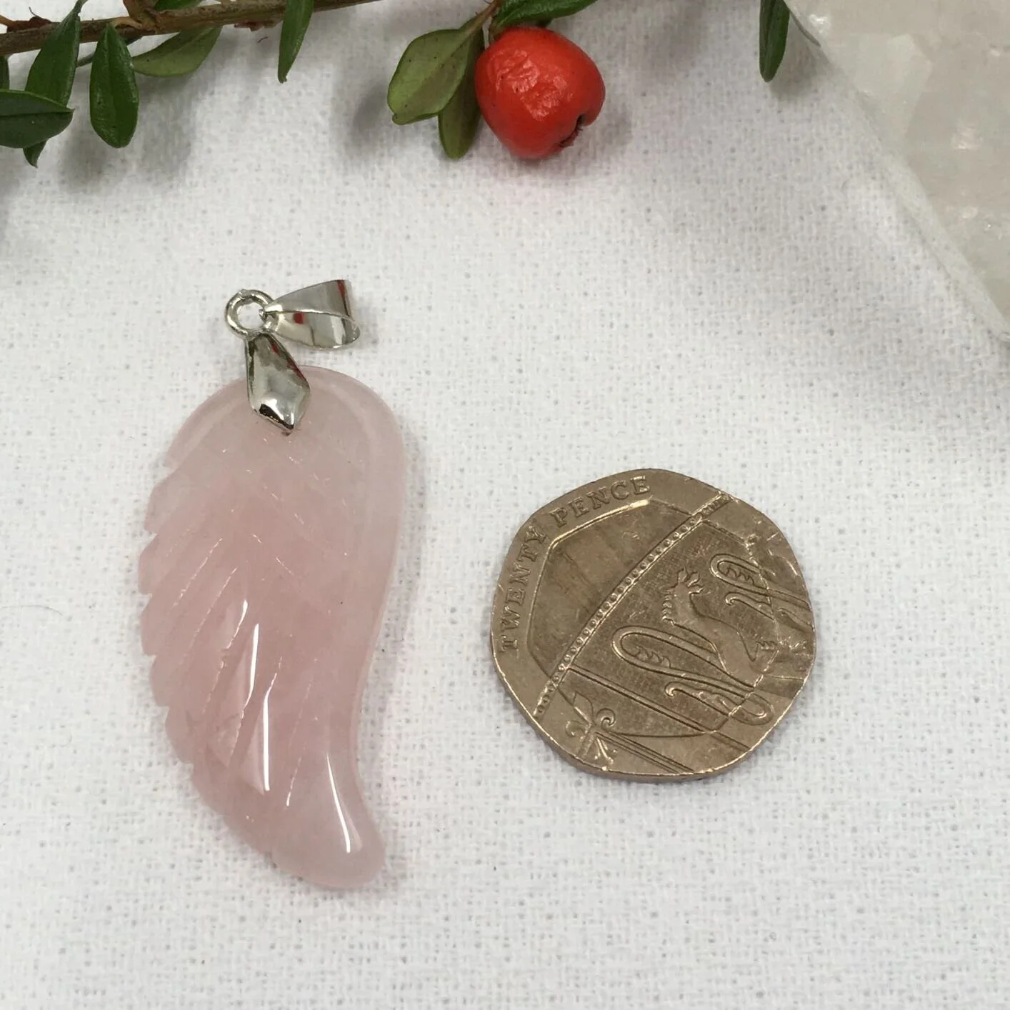 Rose quartz wing pendant 2.JPG