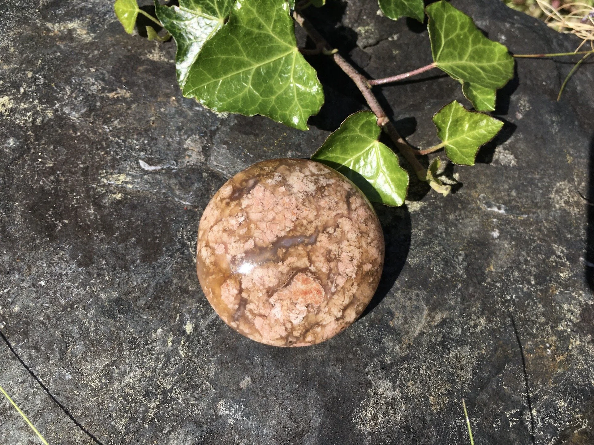 Flower Agate Pebble 3