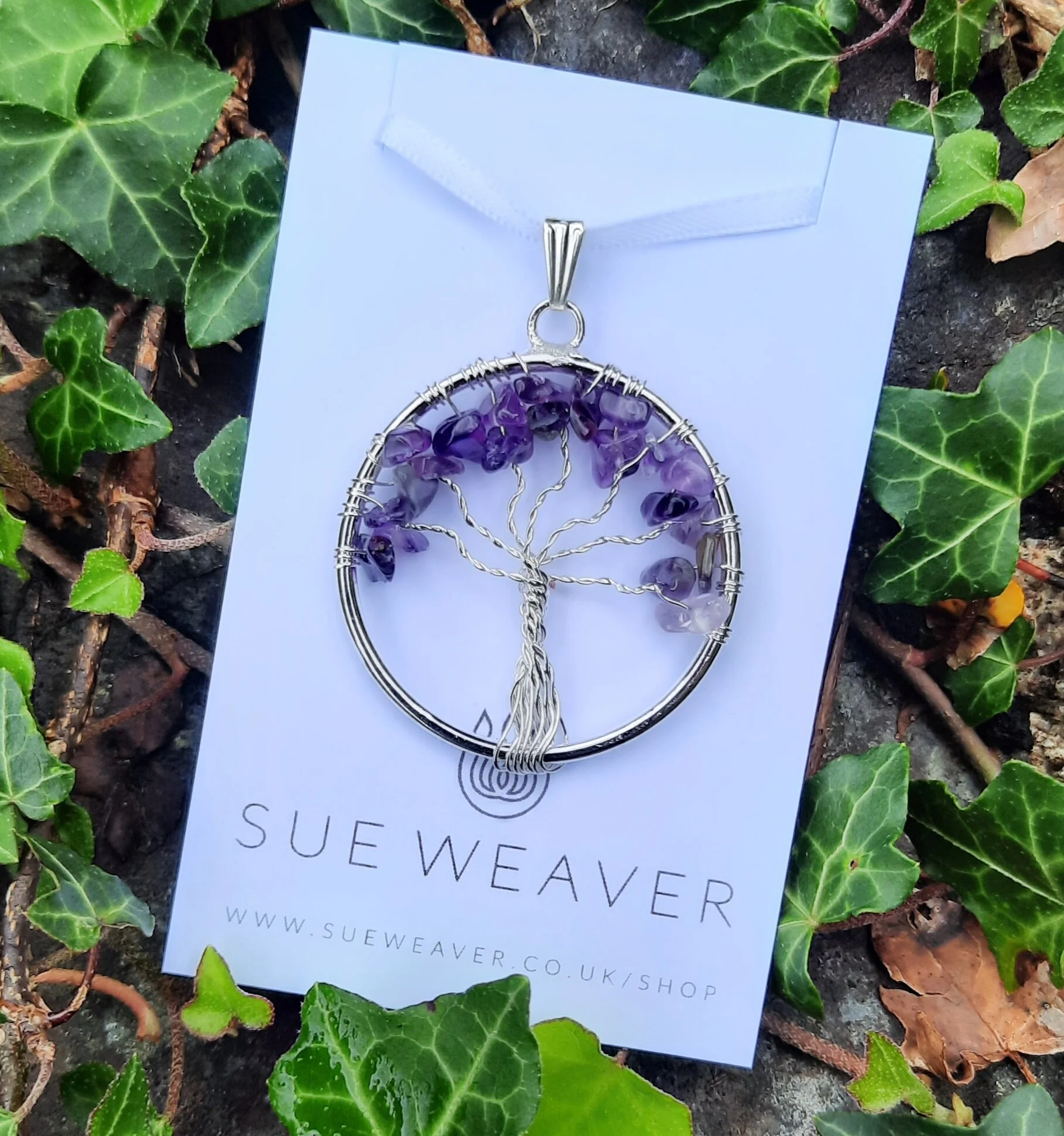 Amethyst Tree of Life Pendant
