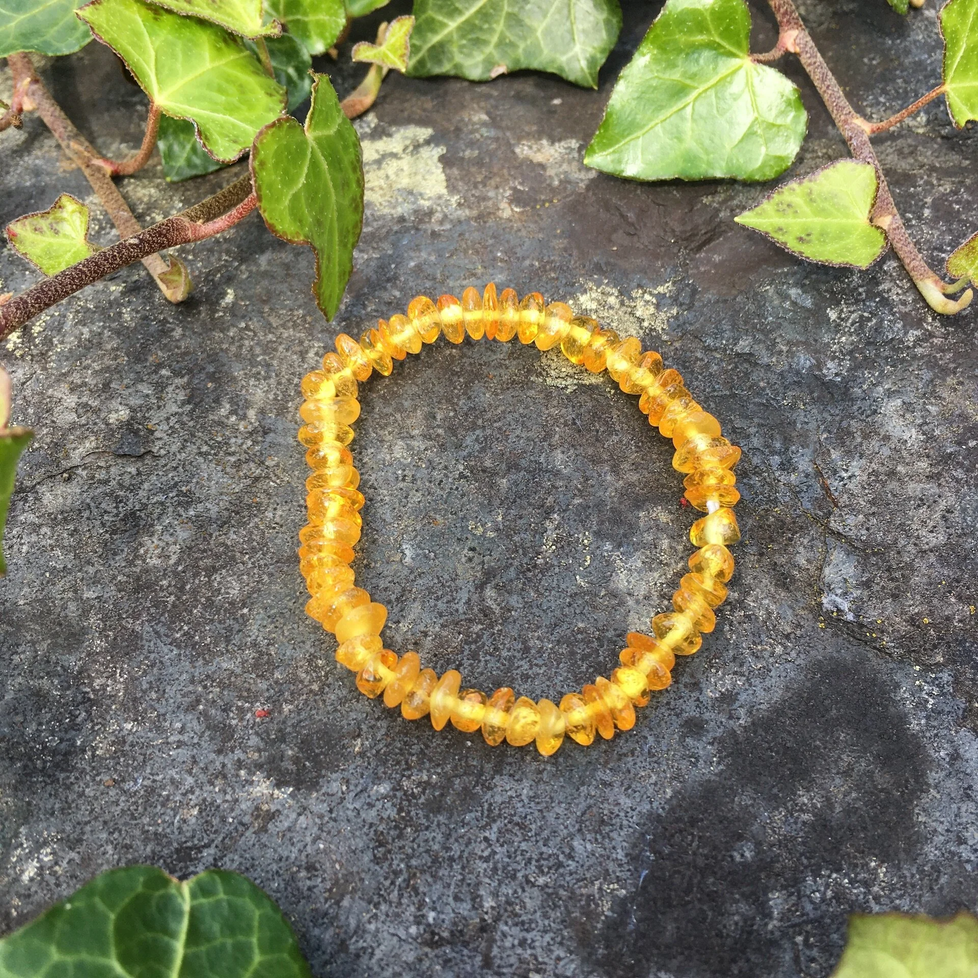 Amber Gemchip Bracelet for Children