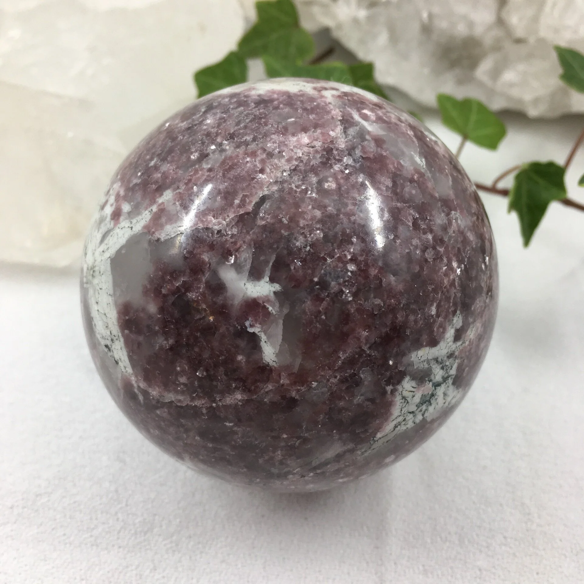 Lepidolite Sphere 1