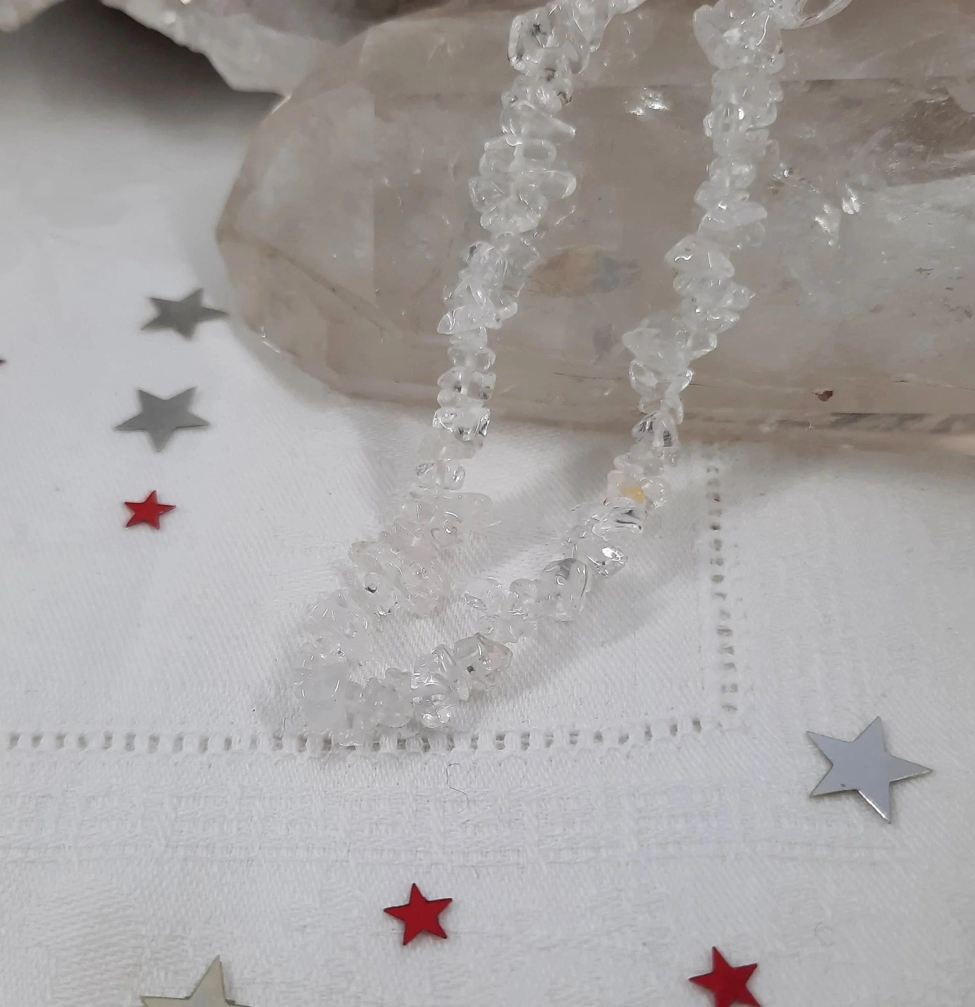 Quartz Gemchip Necklace