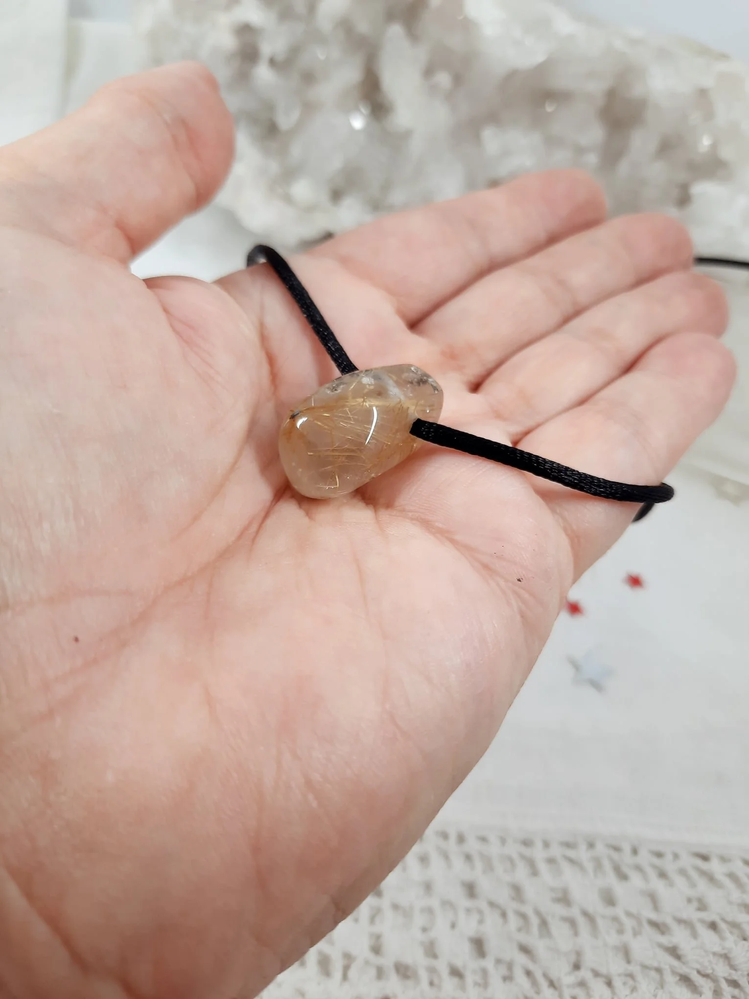 Rutilated Quartz Pendants