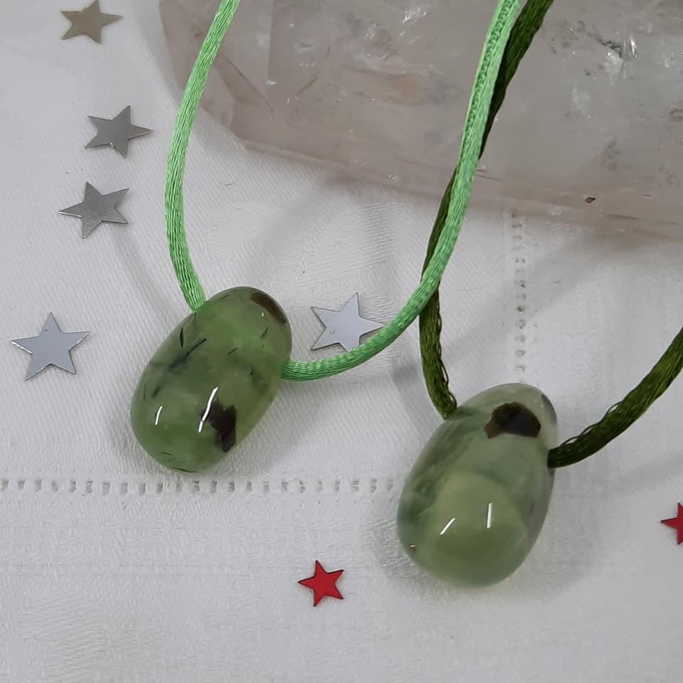 Prehnite Pendants