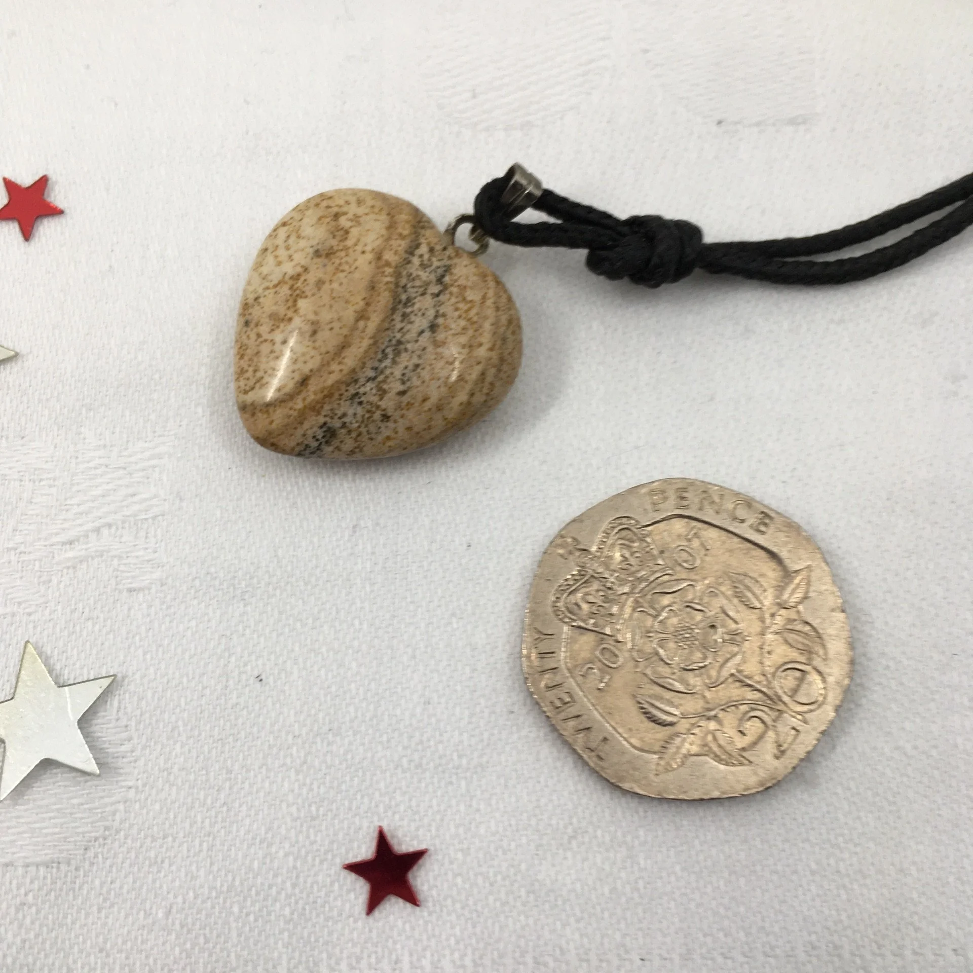 Jasper Heart Pendant