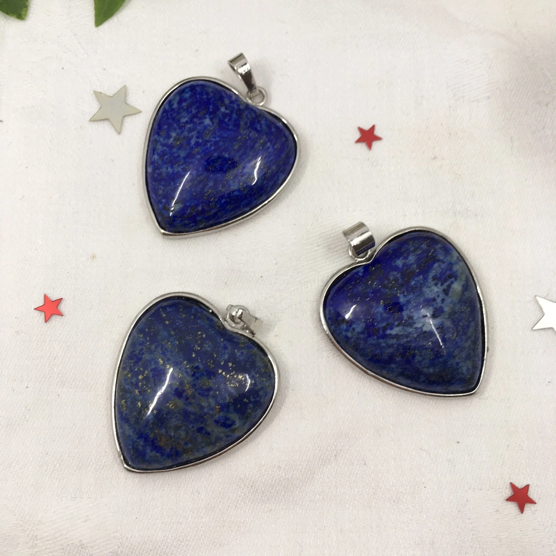 Lapis heart pendant silvertone a.jpeg