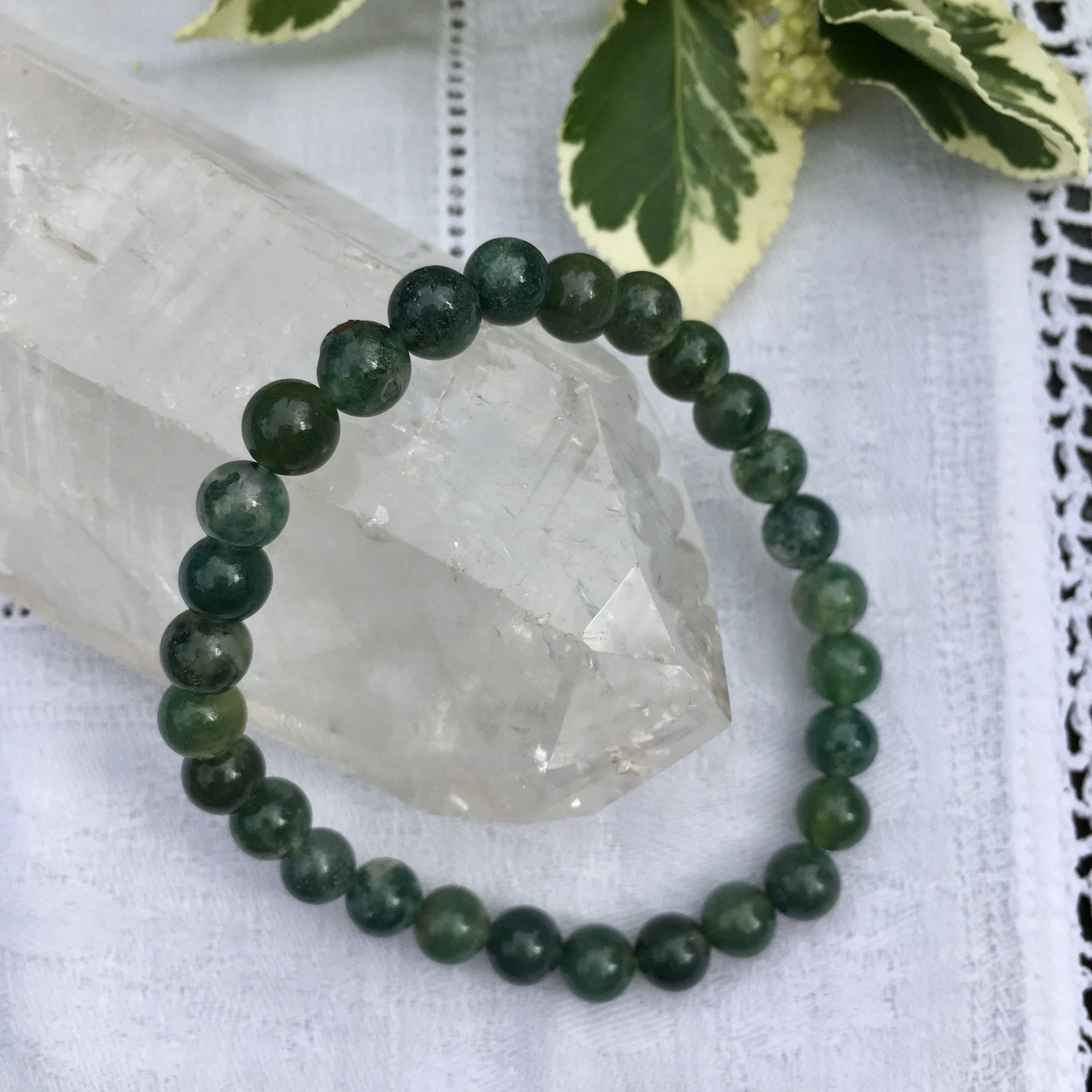 Moss agate 6mm bead a.jpeg