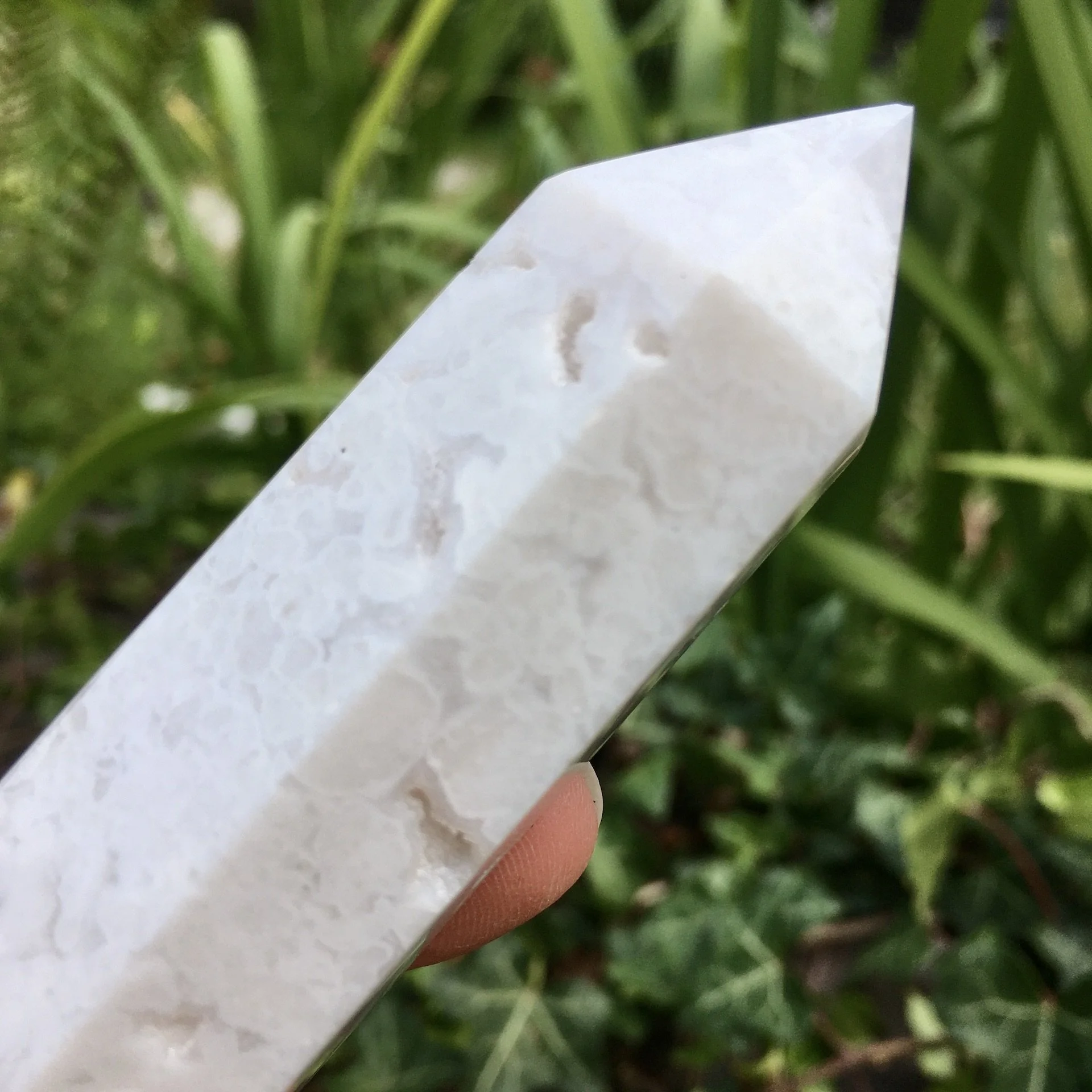 White Chalcedony point 3c.jpeg