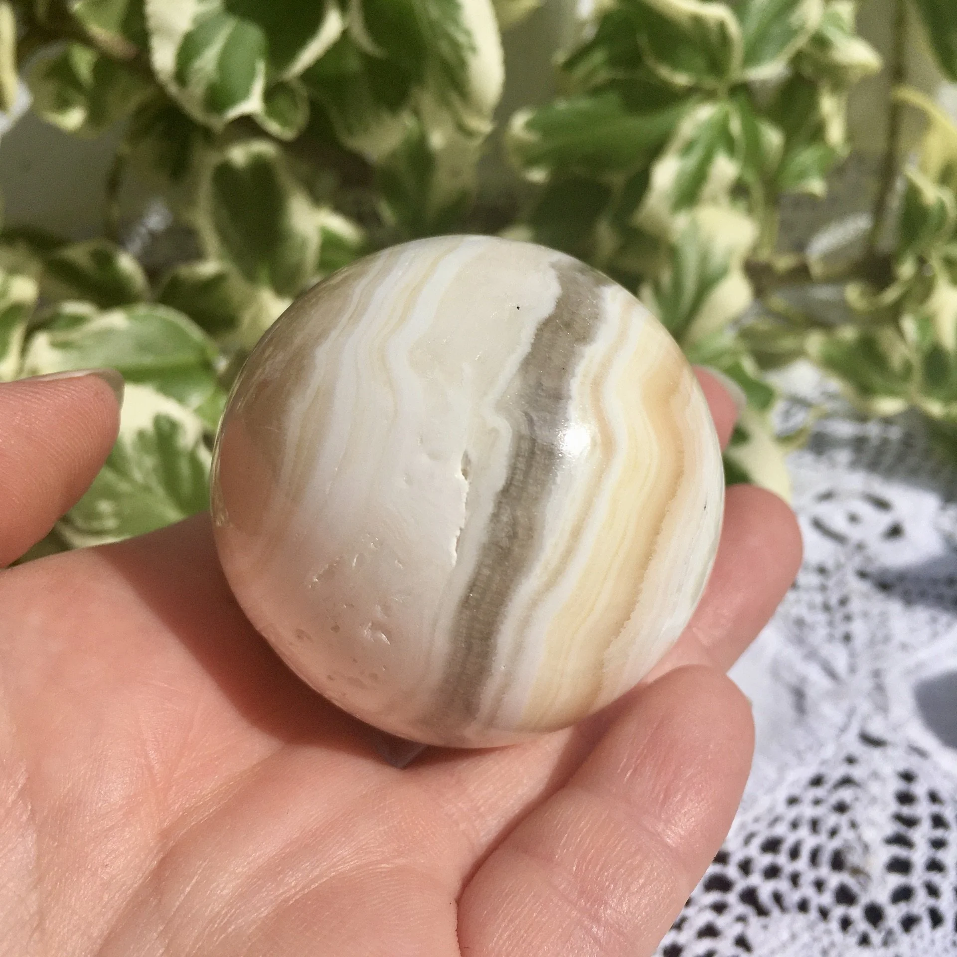 Zebra Calcite Sphere 2f.jpeg