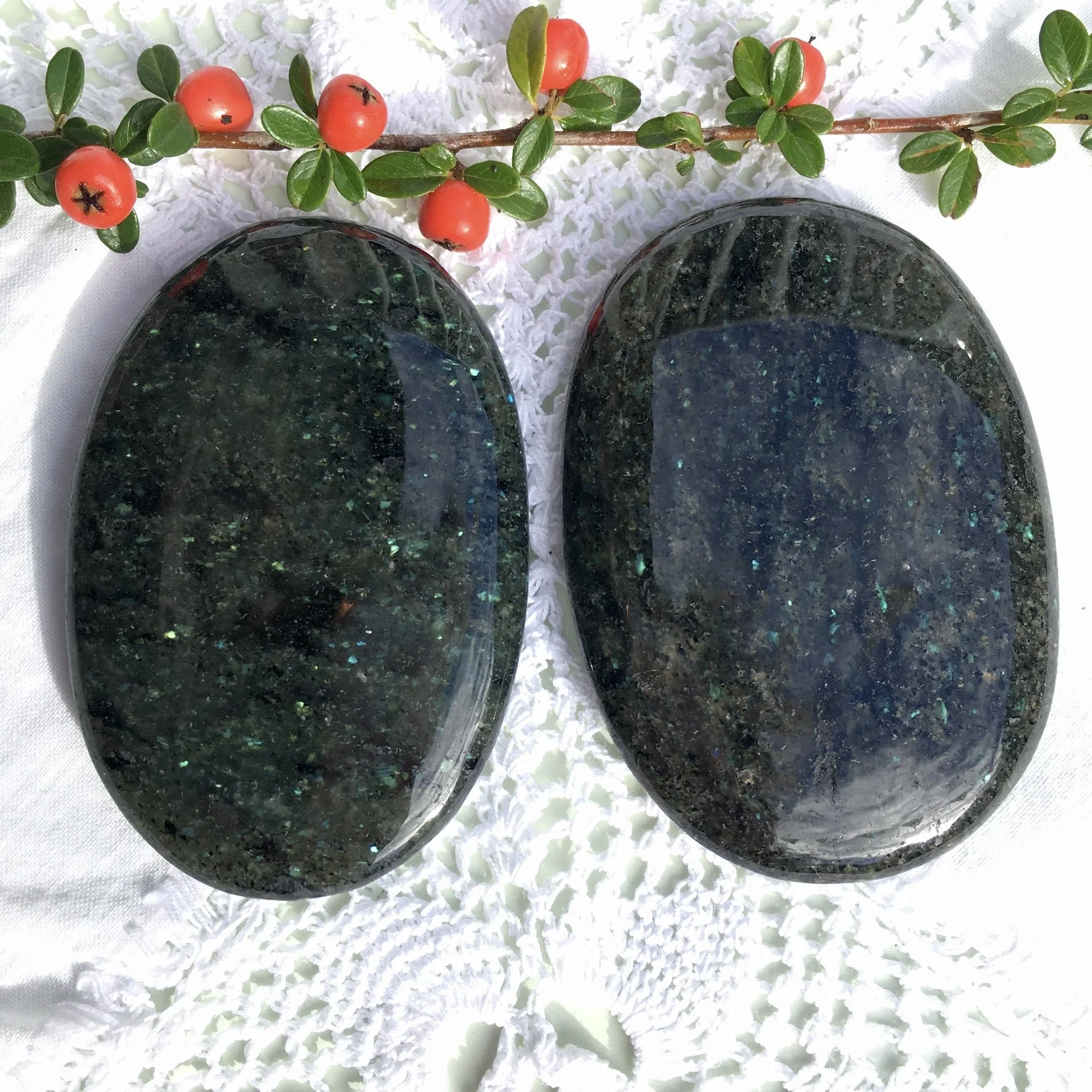 Galaxyite palmstones .jpeg