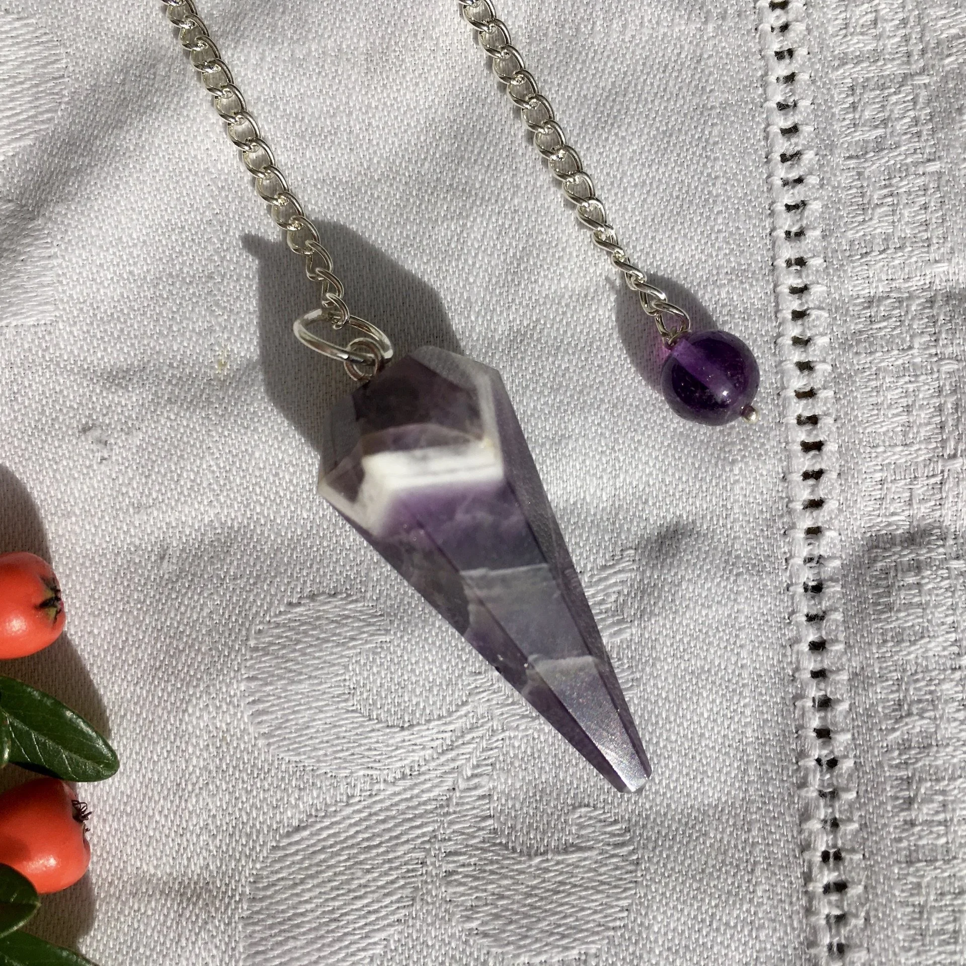 Chevron Amethyst pendulum.jpeg