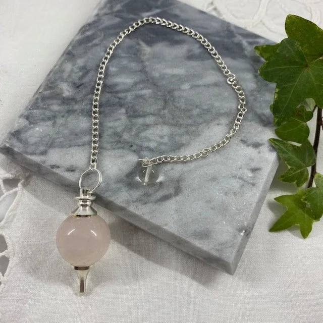 Rose Quartz Sphere Pendulum