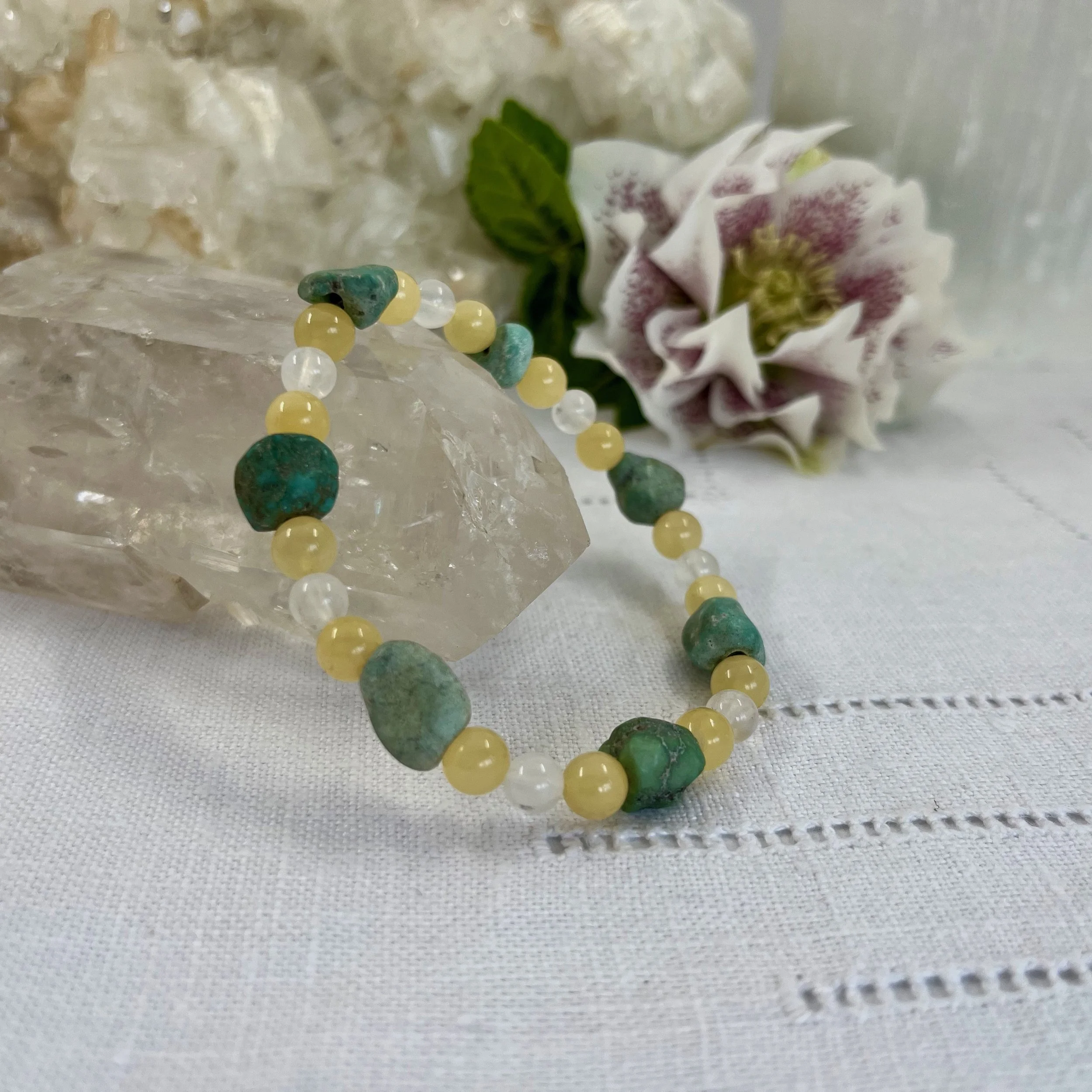 Turquoise, Orange Calcite, Moonstone a.jpg