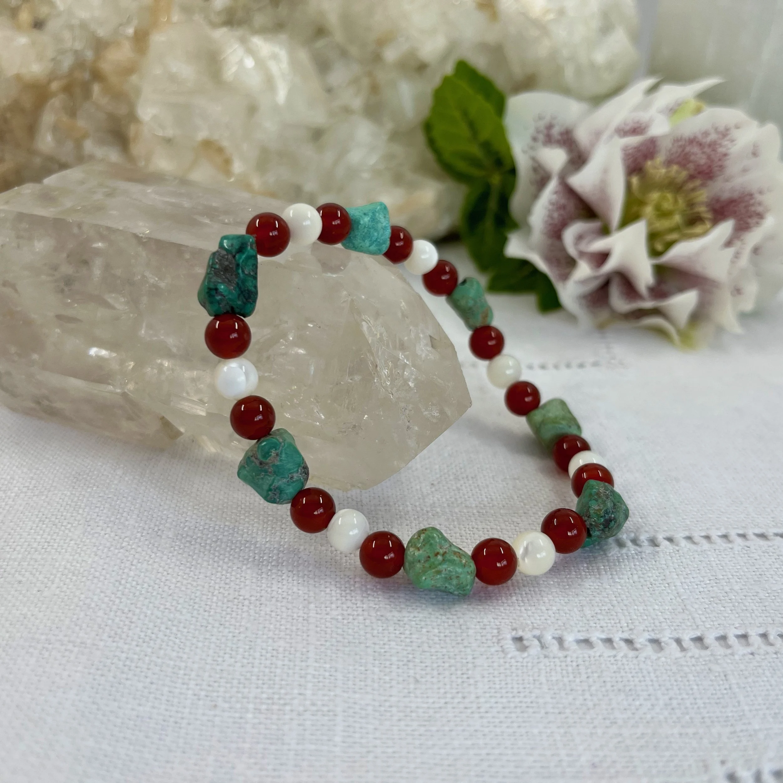 Turquoise, Carnelian, MOP c.jpg