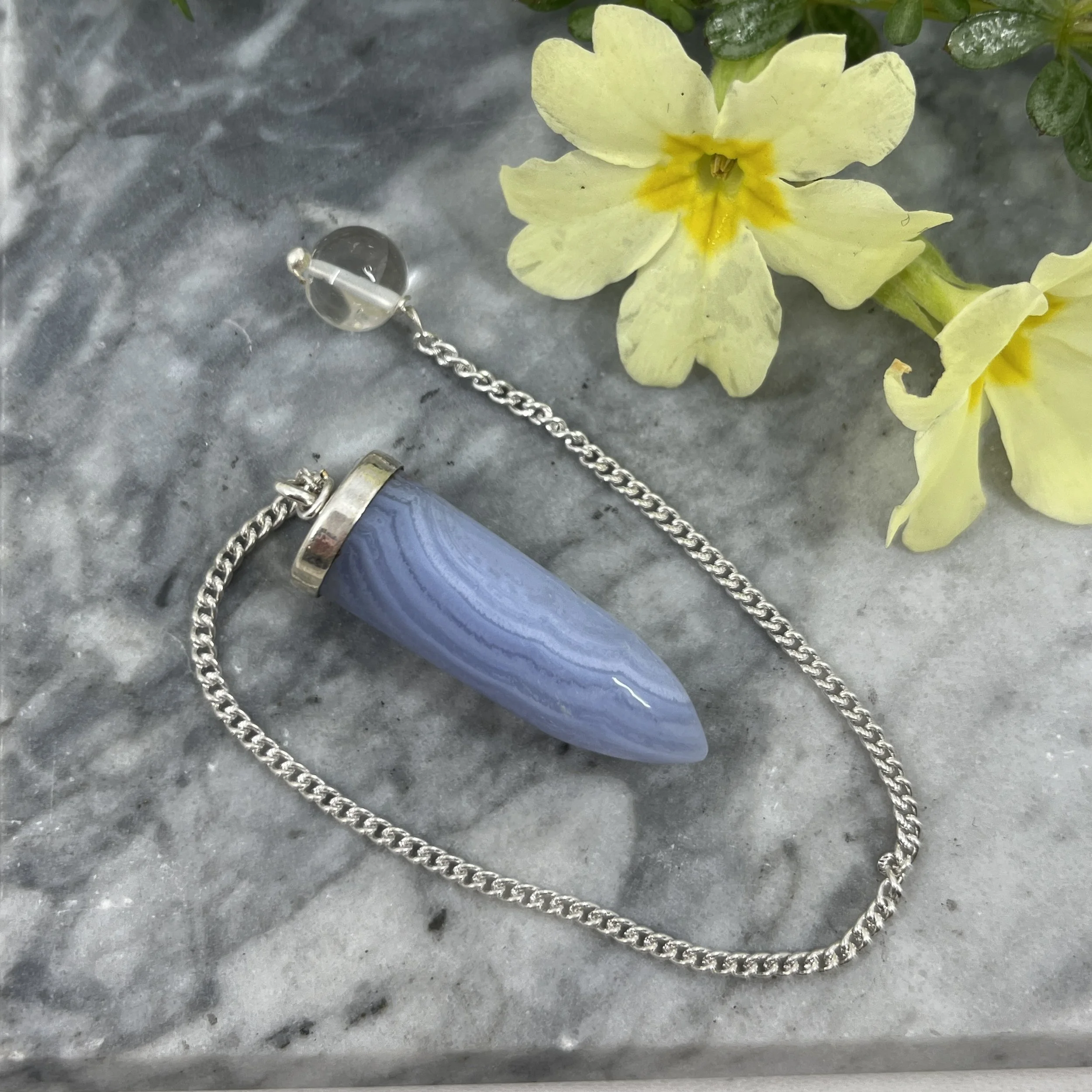 Blue Lace Agate Pendulum