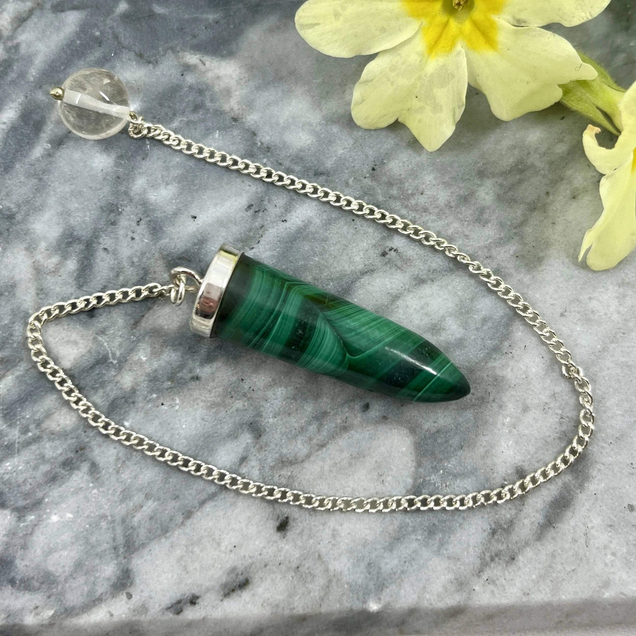 Malachite bullet pendulum.jpeg