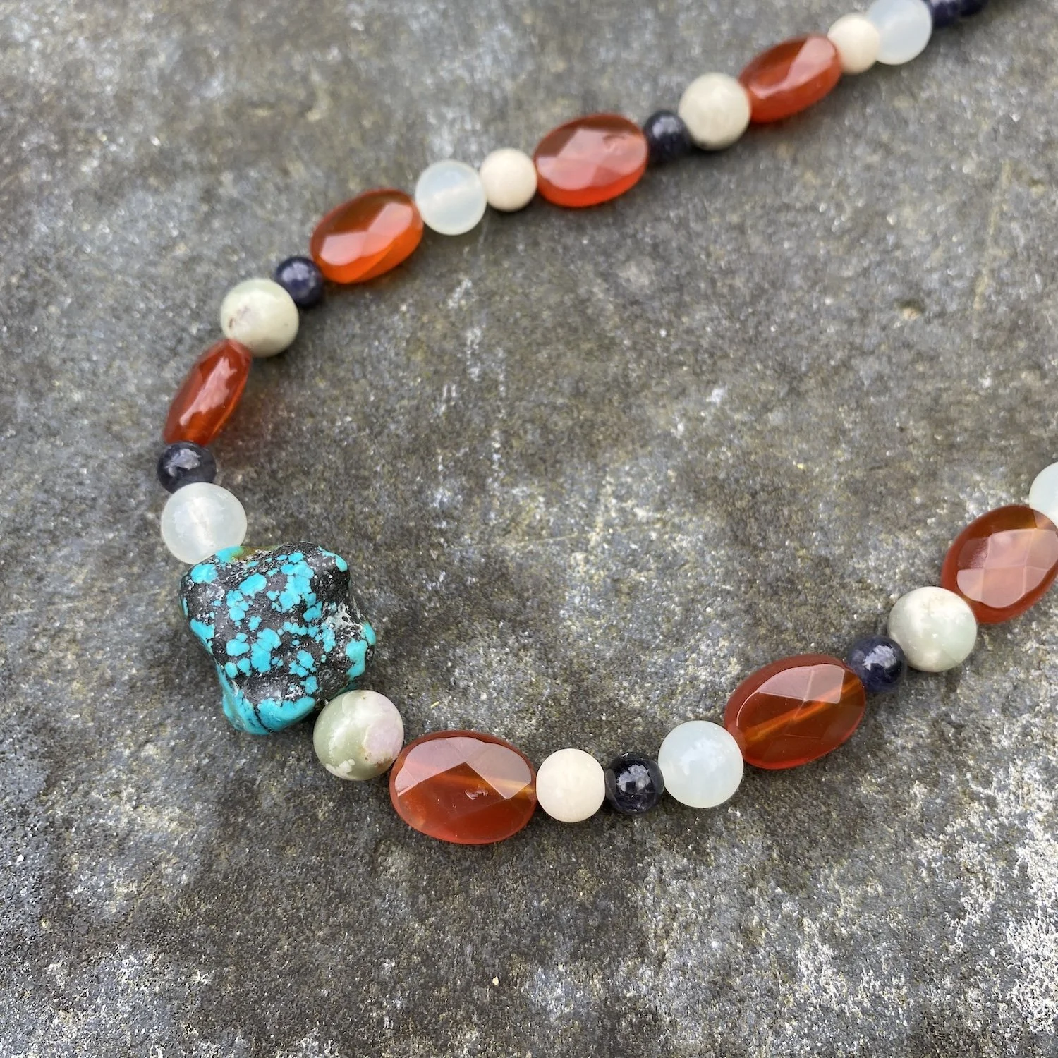 Turquoise Carnelian necklace1.JPG
