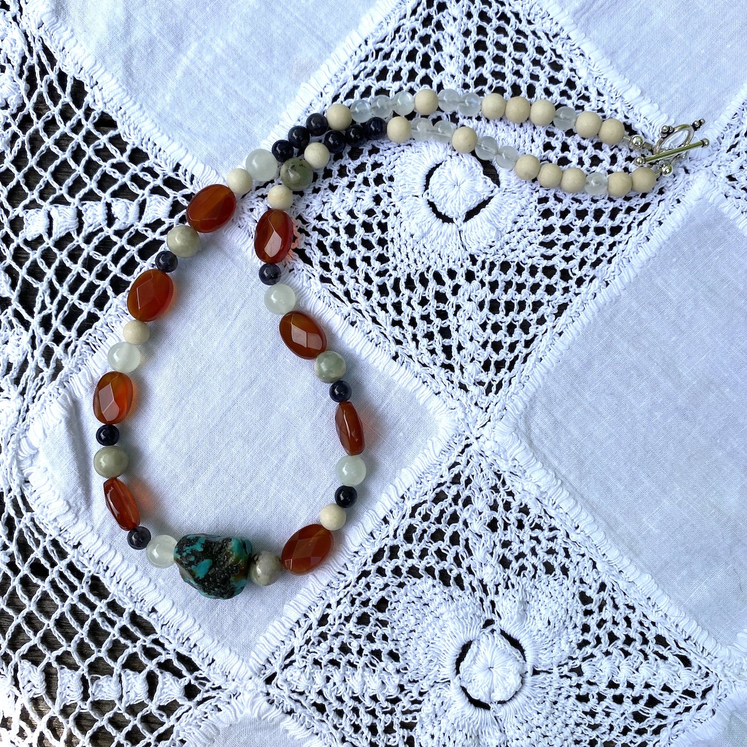 Turquoise Carnelian necklace5.JPG