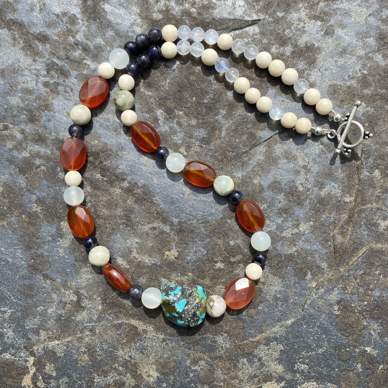 Turquoise Carnelian necklace6.JPG