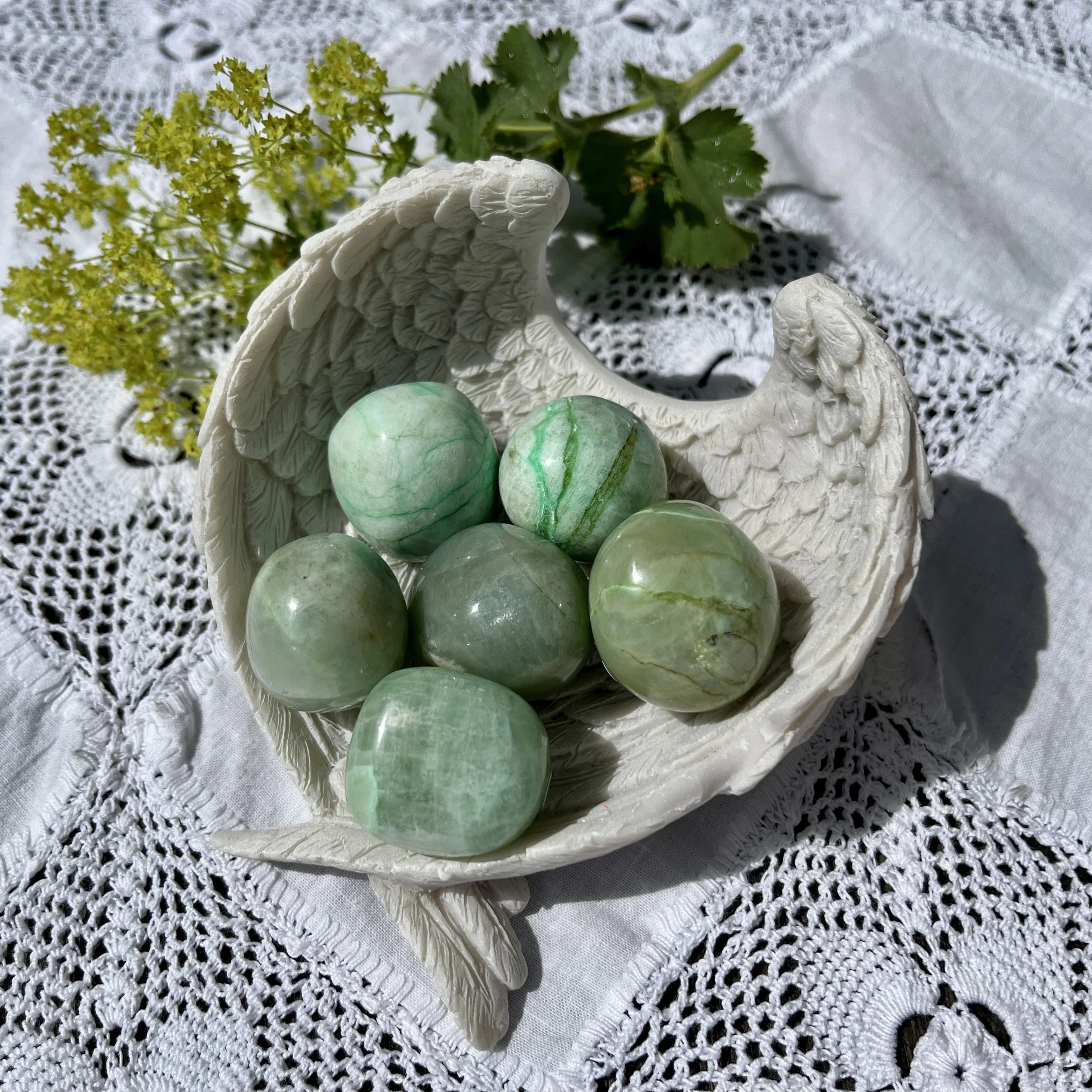 Green moonstone 25mm spheres a.jpeg