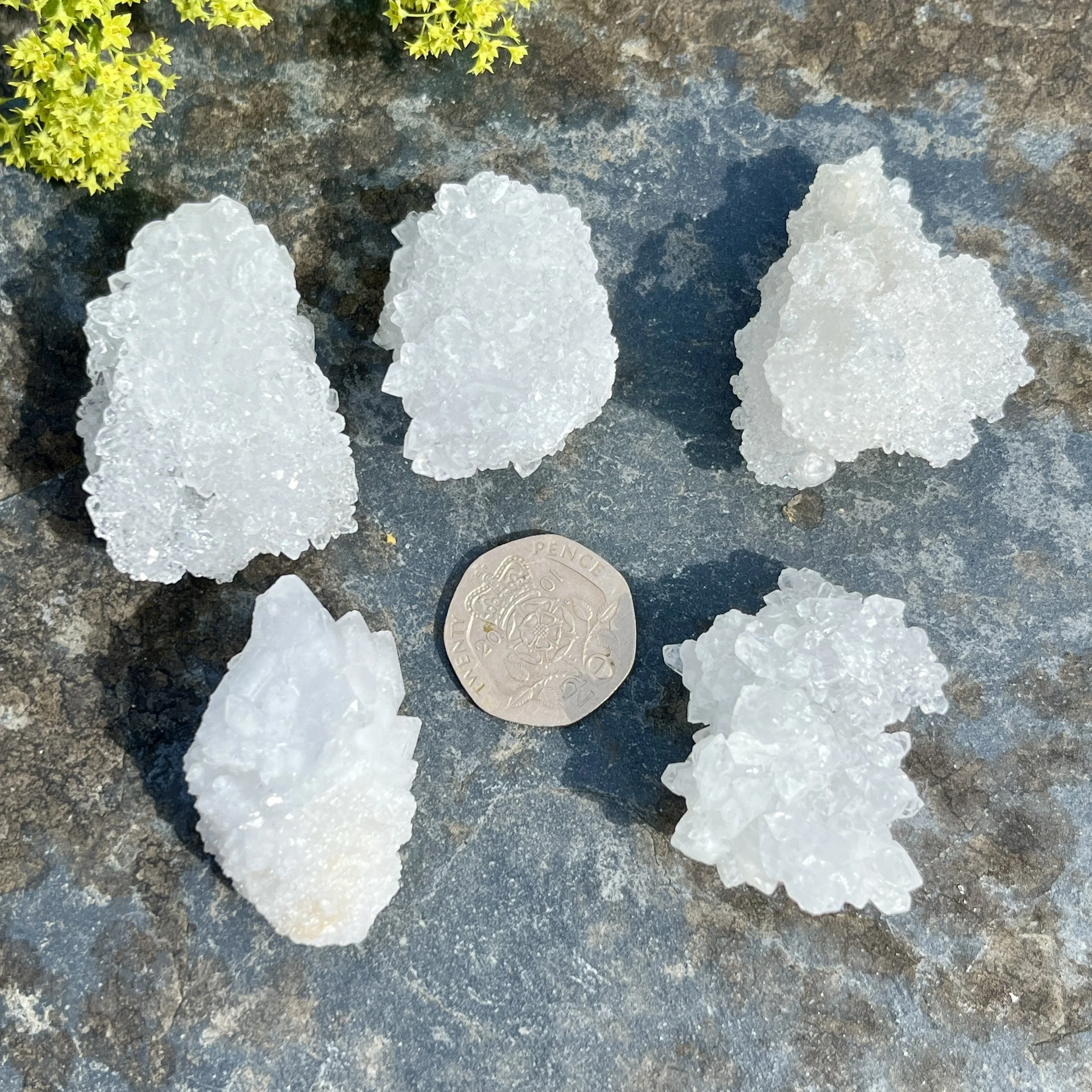 Snow Quartz Clusters
