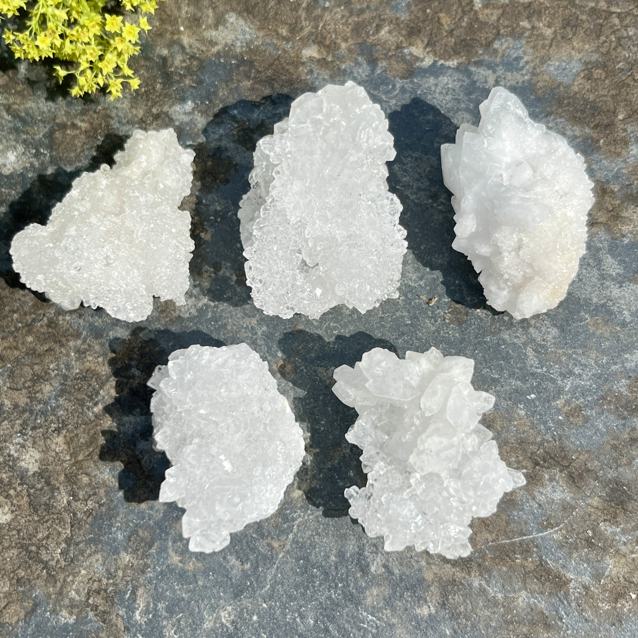 Snow Quartz Clusters
