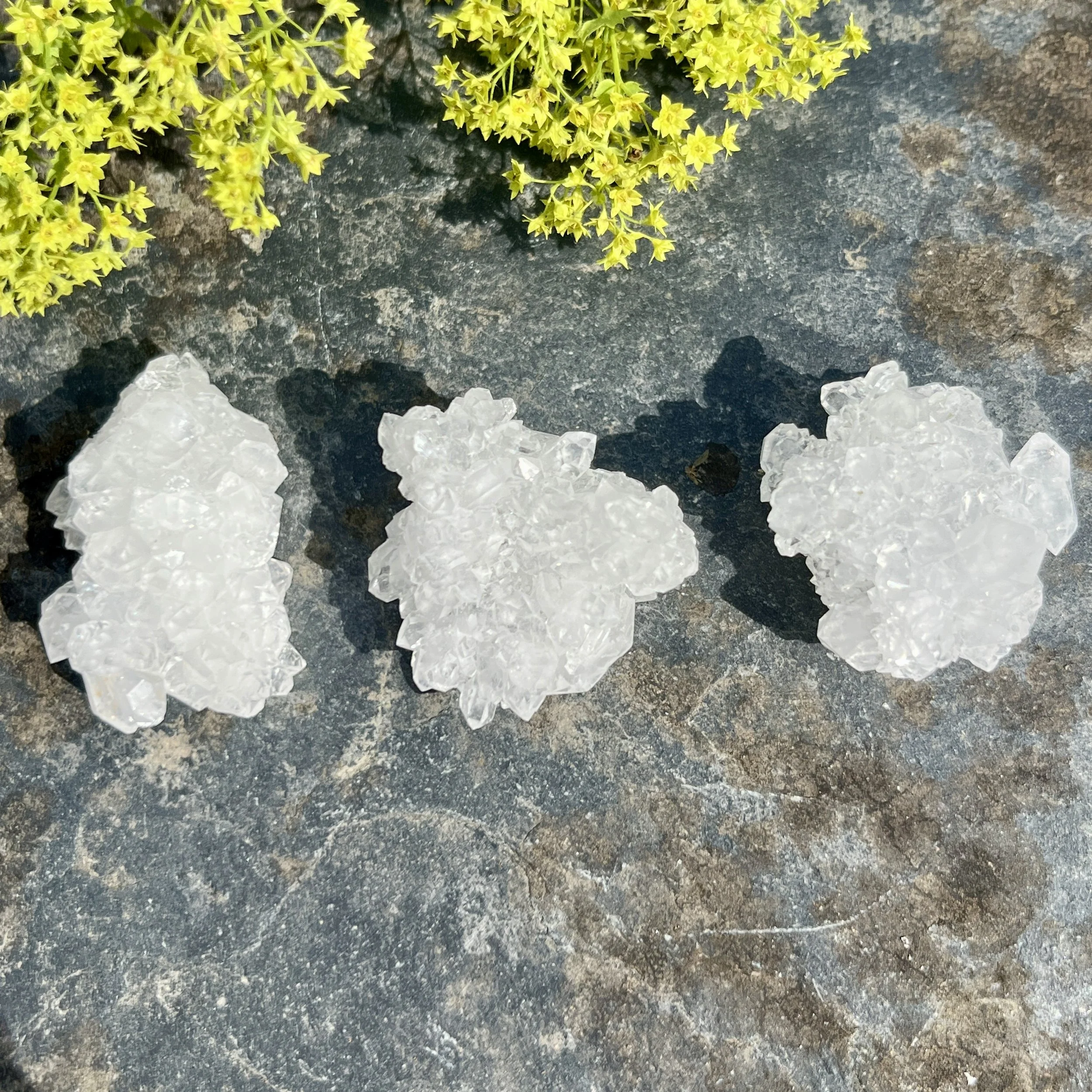 Snow Quartz Clusters