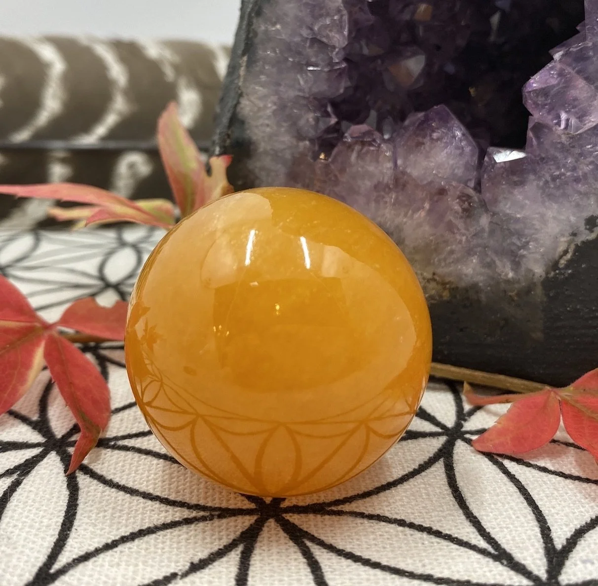 2023 Orange Calcite Sphere1.jpg