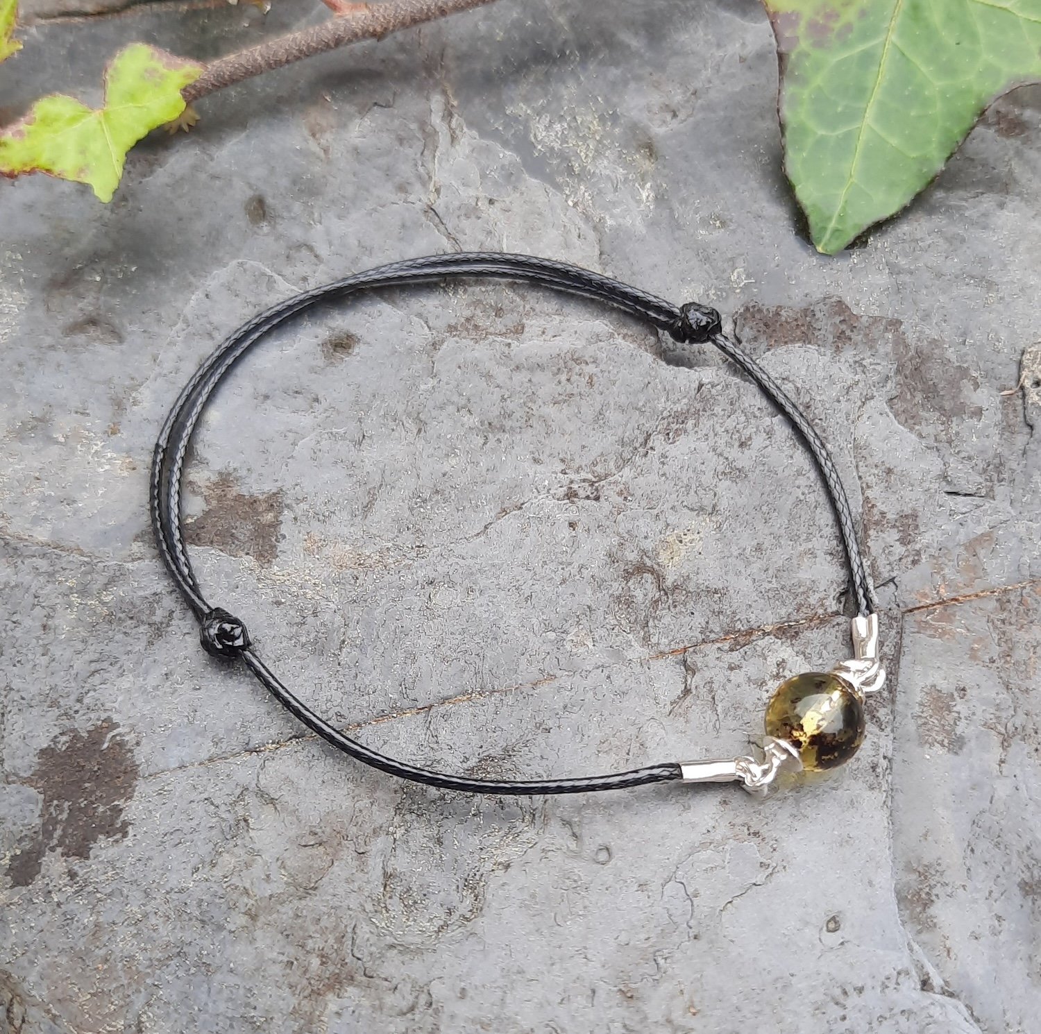 1 CBO Amber bead abd thong bracelets2.jpg