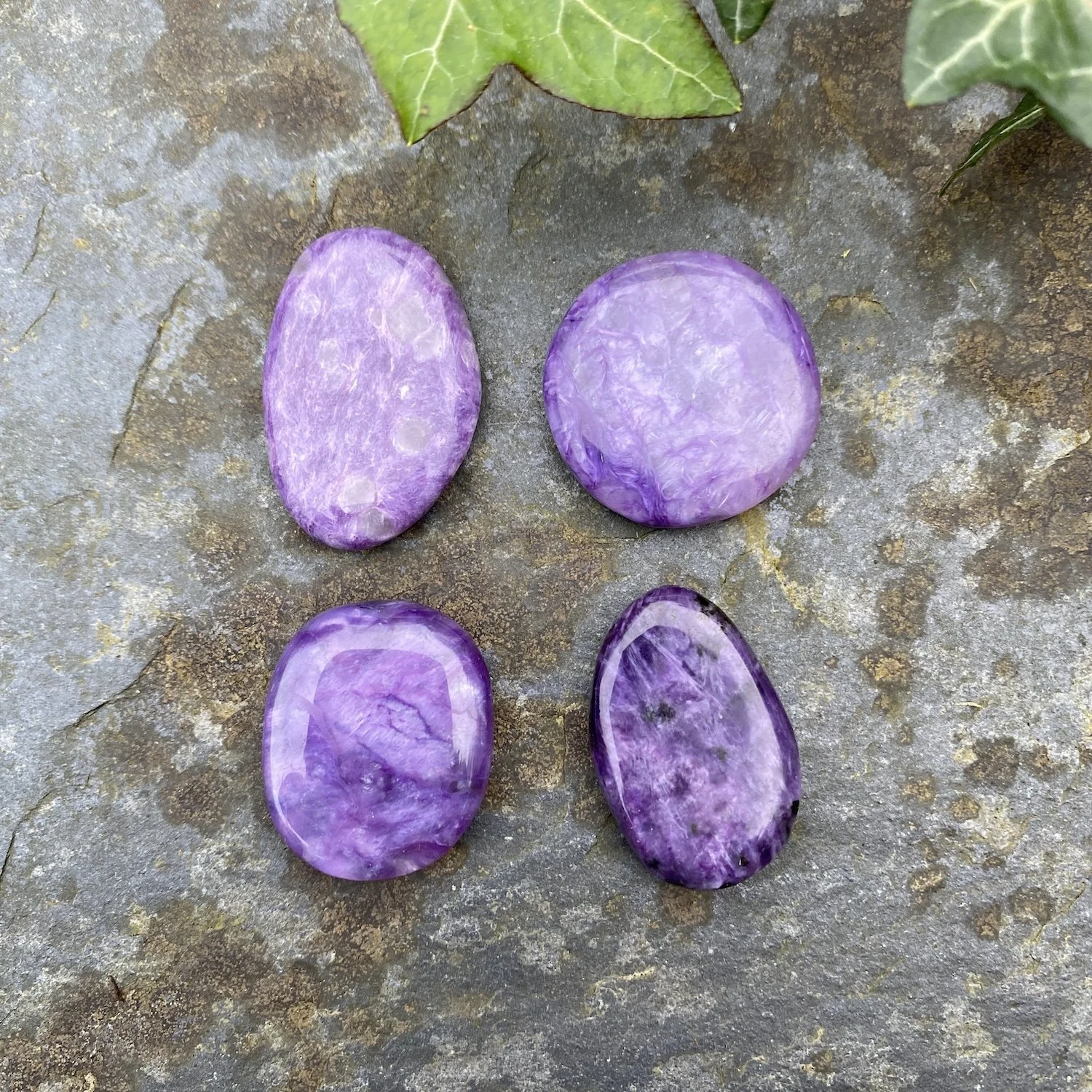Charoite coins.jpg