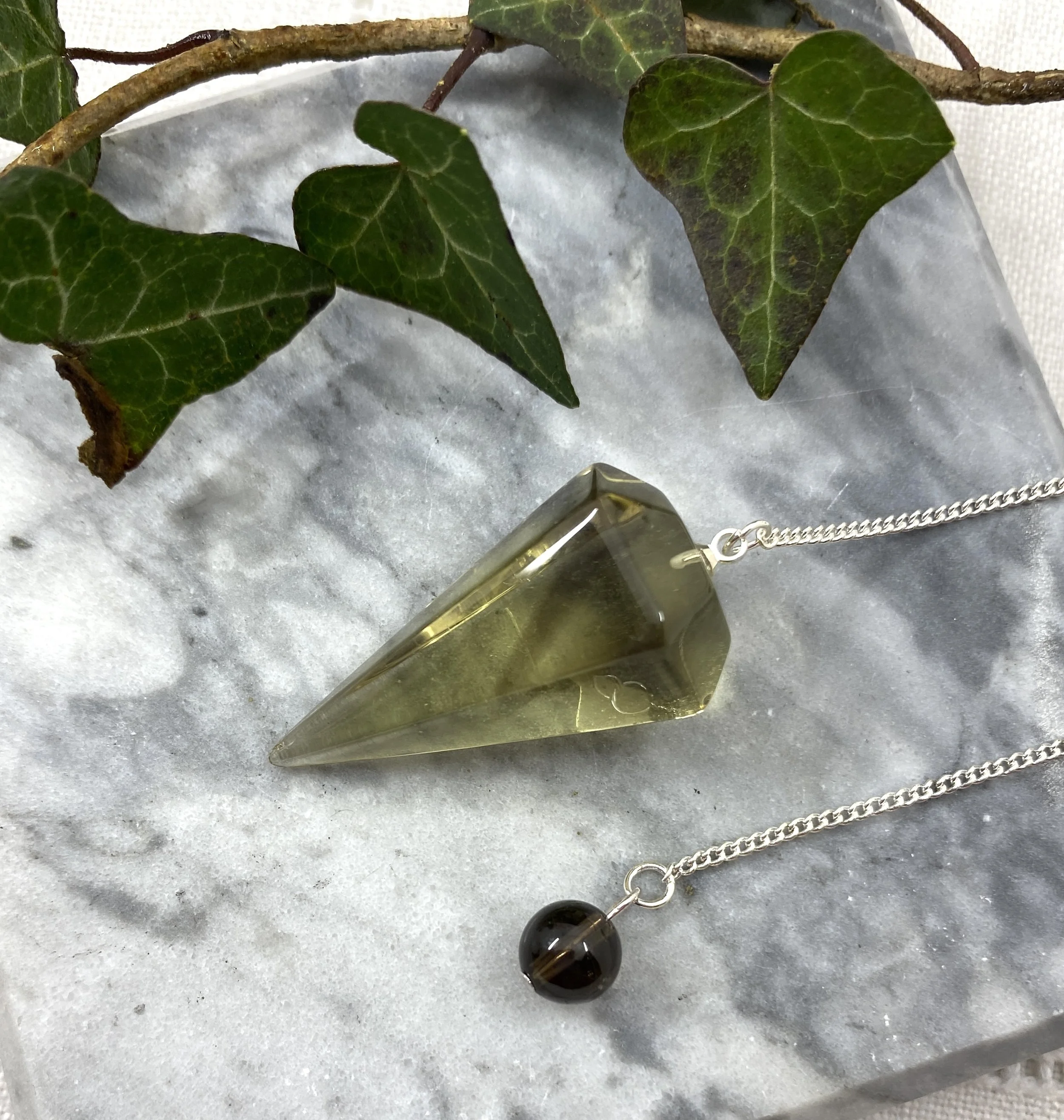 Natural Citrine Pendulum