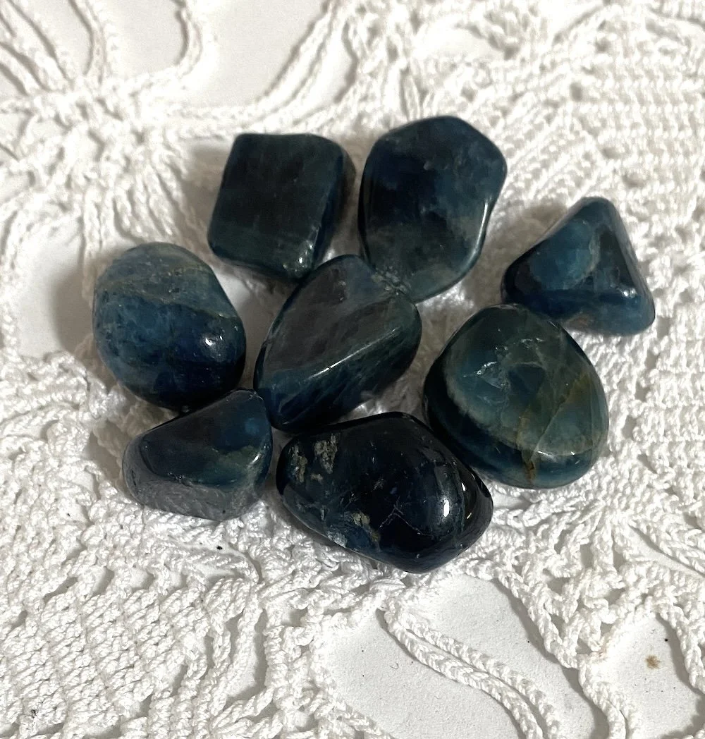 Blue Apatite Tumblestones