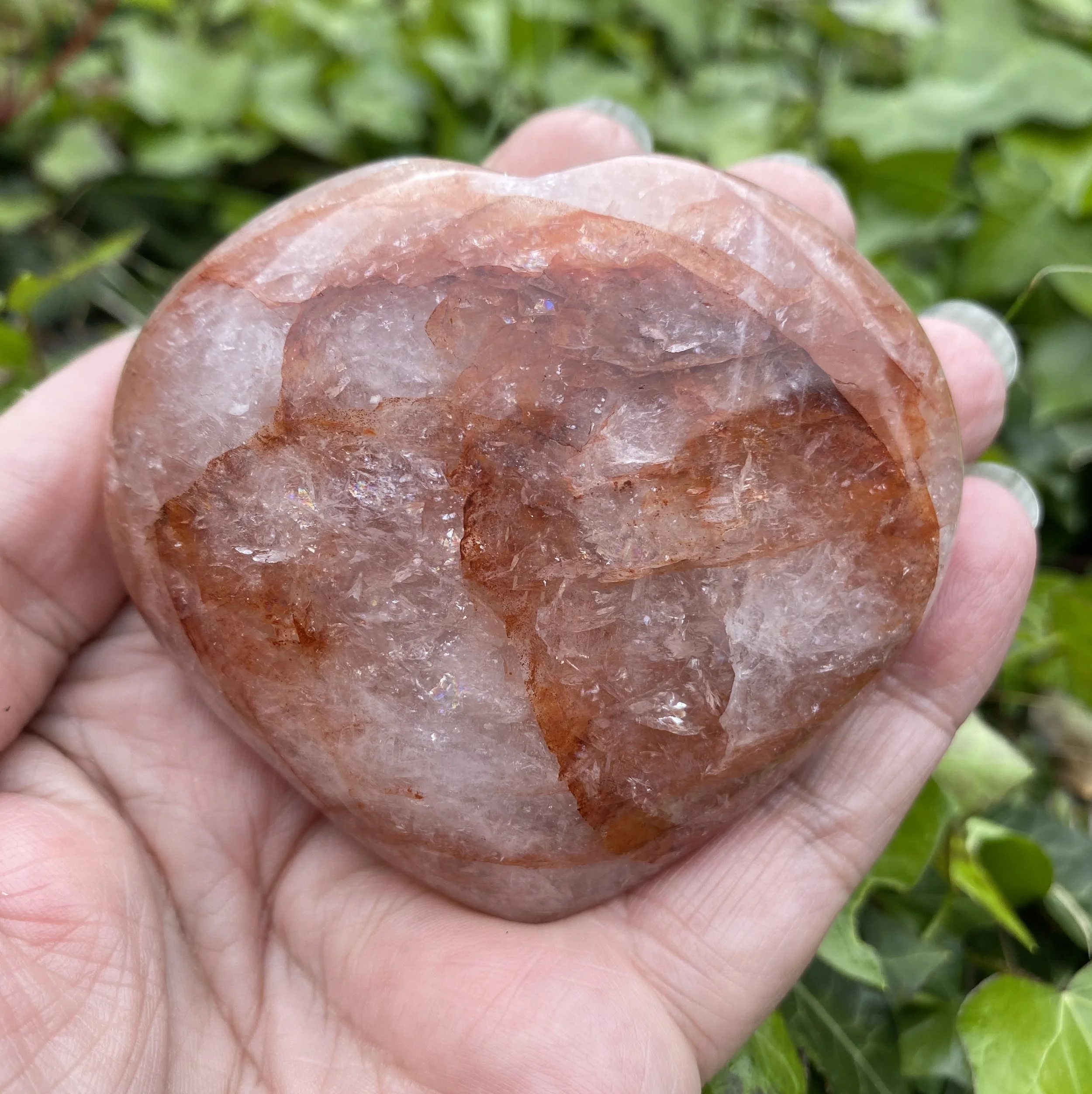 'Rosy Healer' / Hematoid Quartz Heart 2
