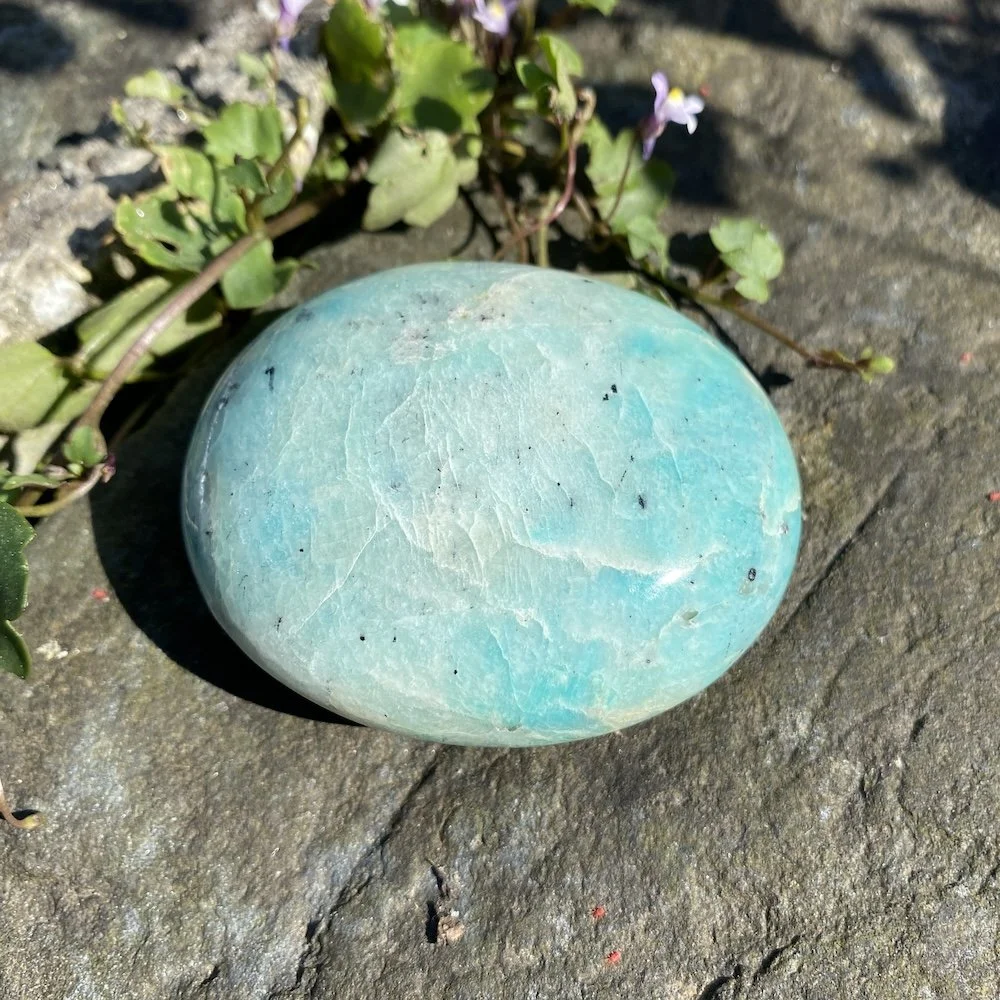 Amazonite Pebble with Mica