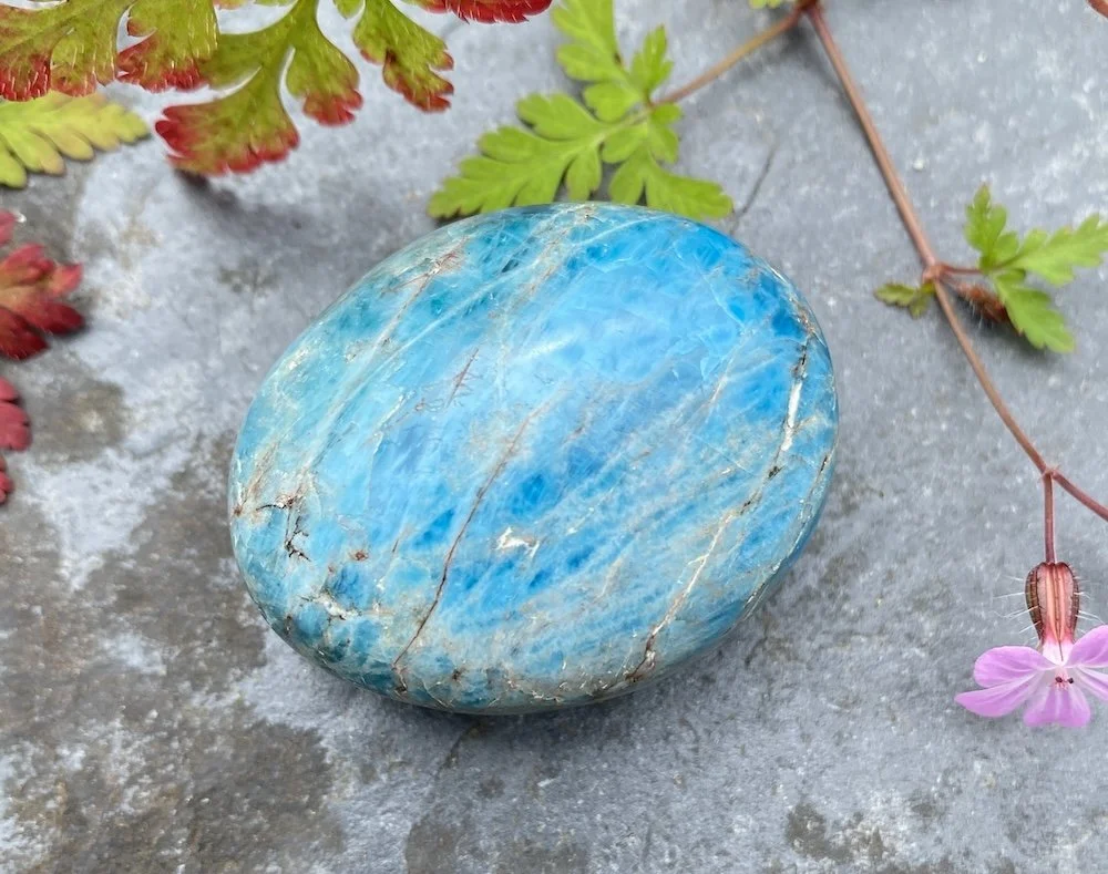 Blue Apatite Pebble 1