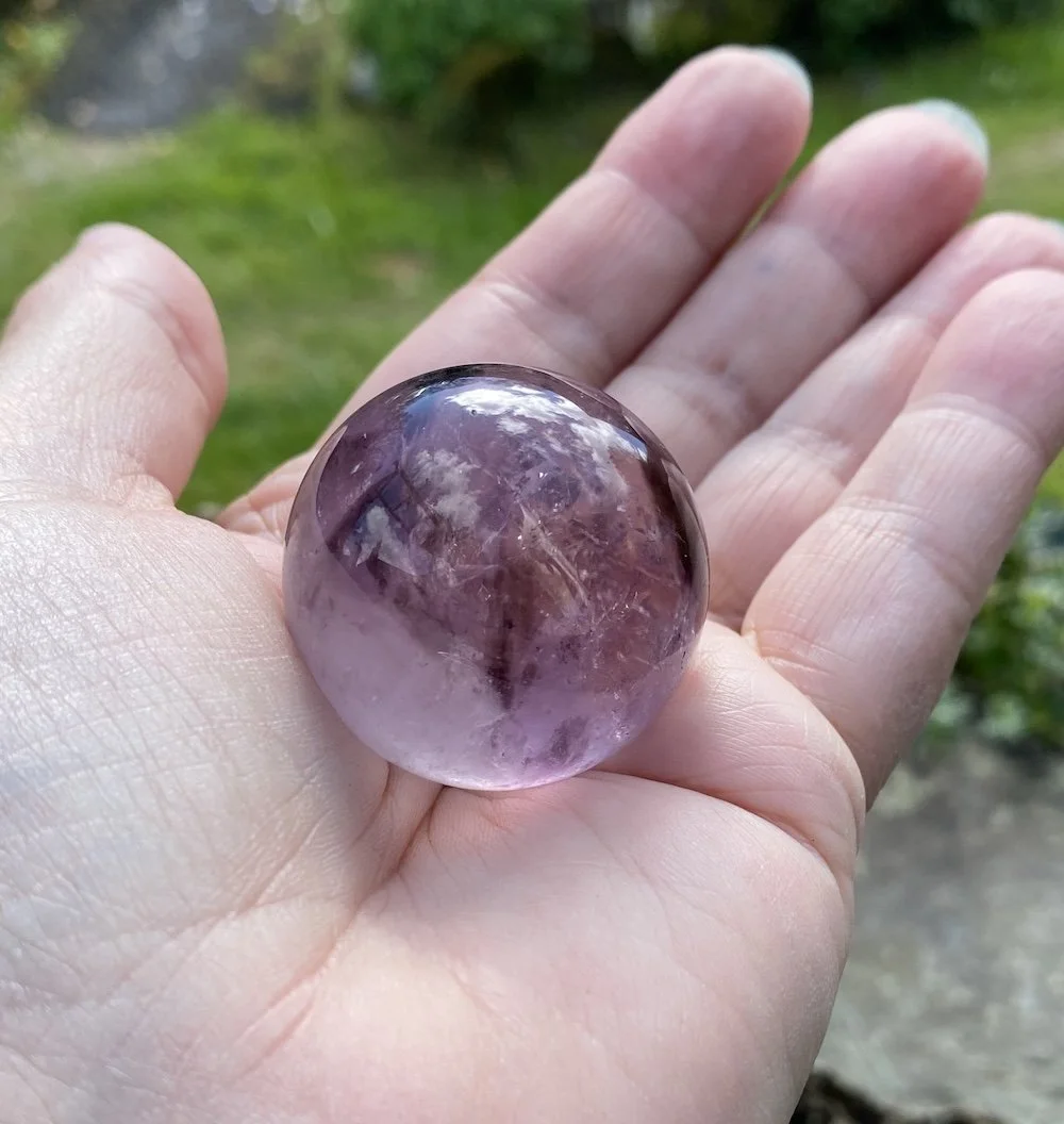 AMETHYST WITH SMOKY PHANTOMS