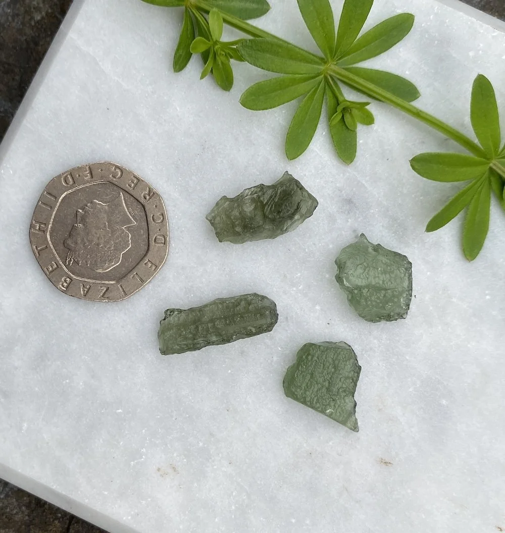 Moldavite £21 x 4 Tucson2.JPG