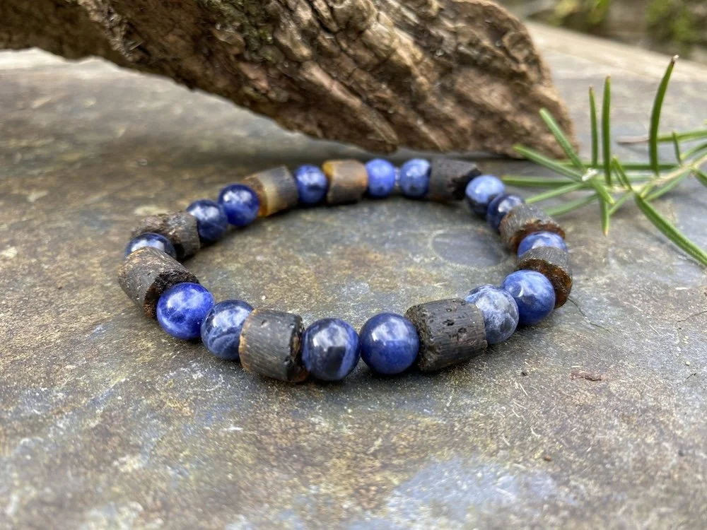 2025 Men's Bracelet Amber Sodalite1.JPG