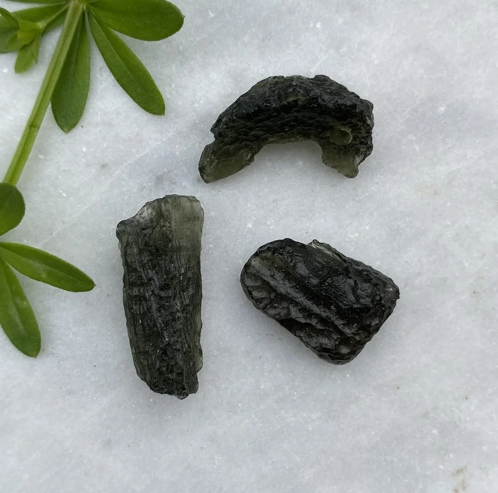 Moldavite £45 x 3 Tucson1.JPG