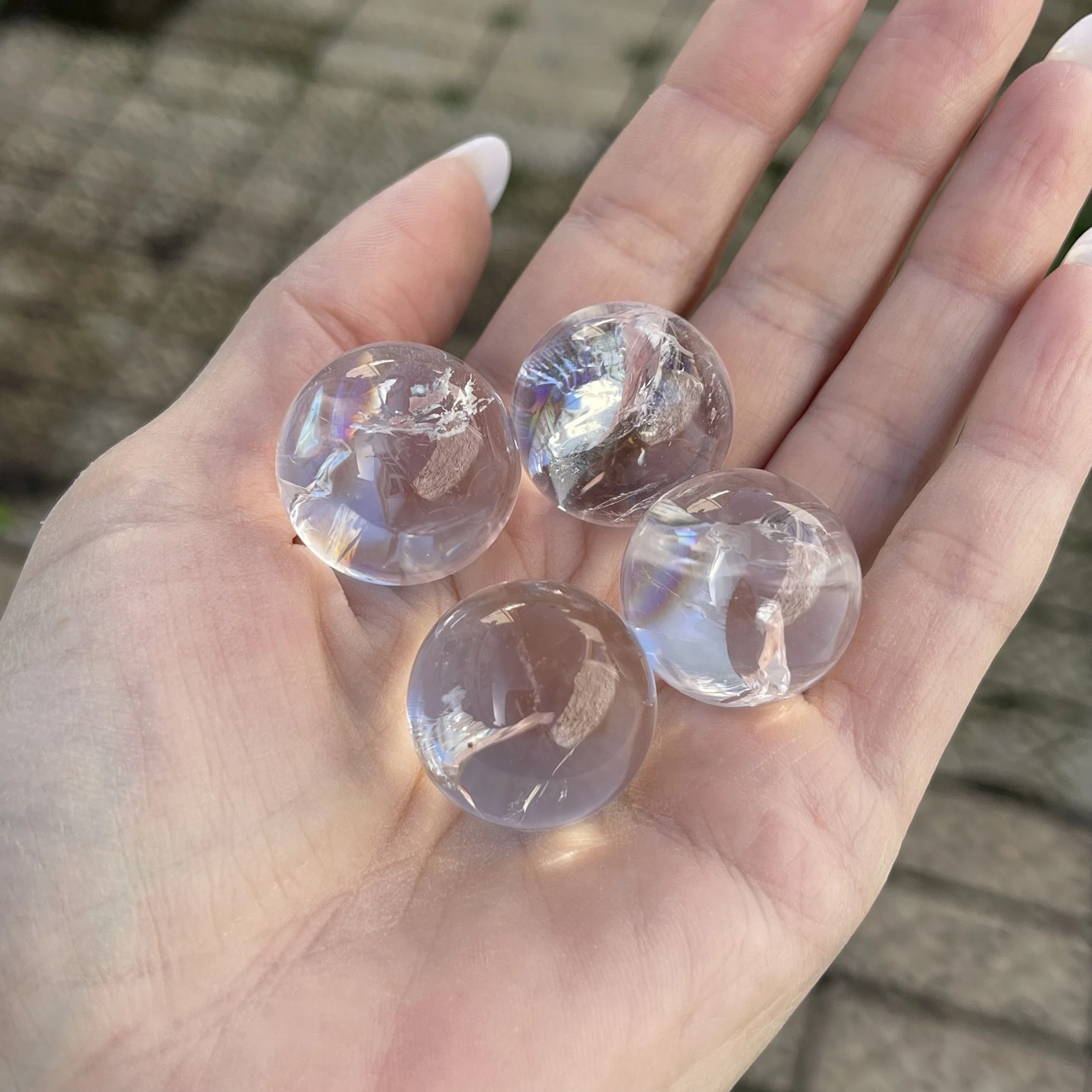Beautiful Stunning Quality Quartz Spheres from Brazil 25mm