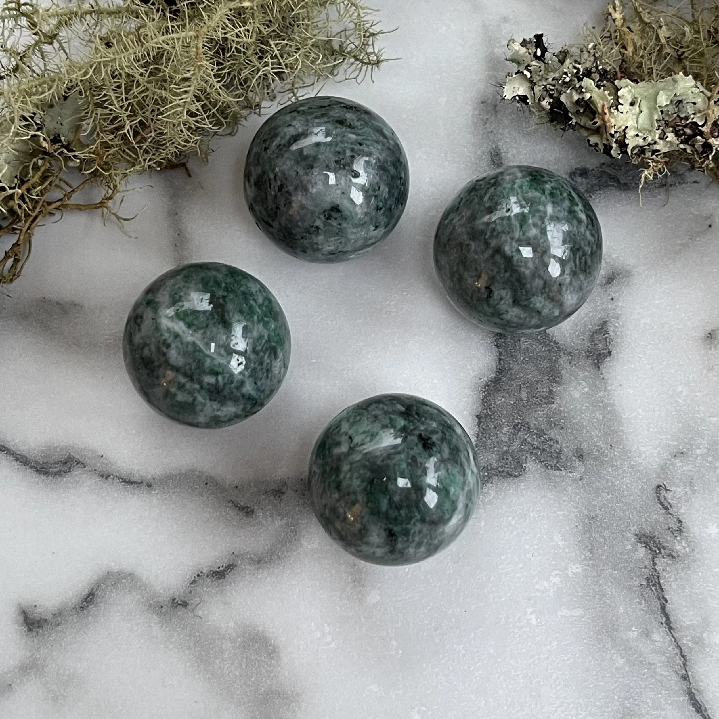 African Jade Spheres