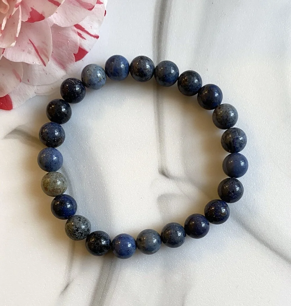 bracelet dumortierite tumblestone1.JPG