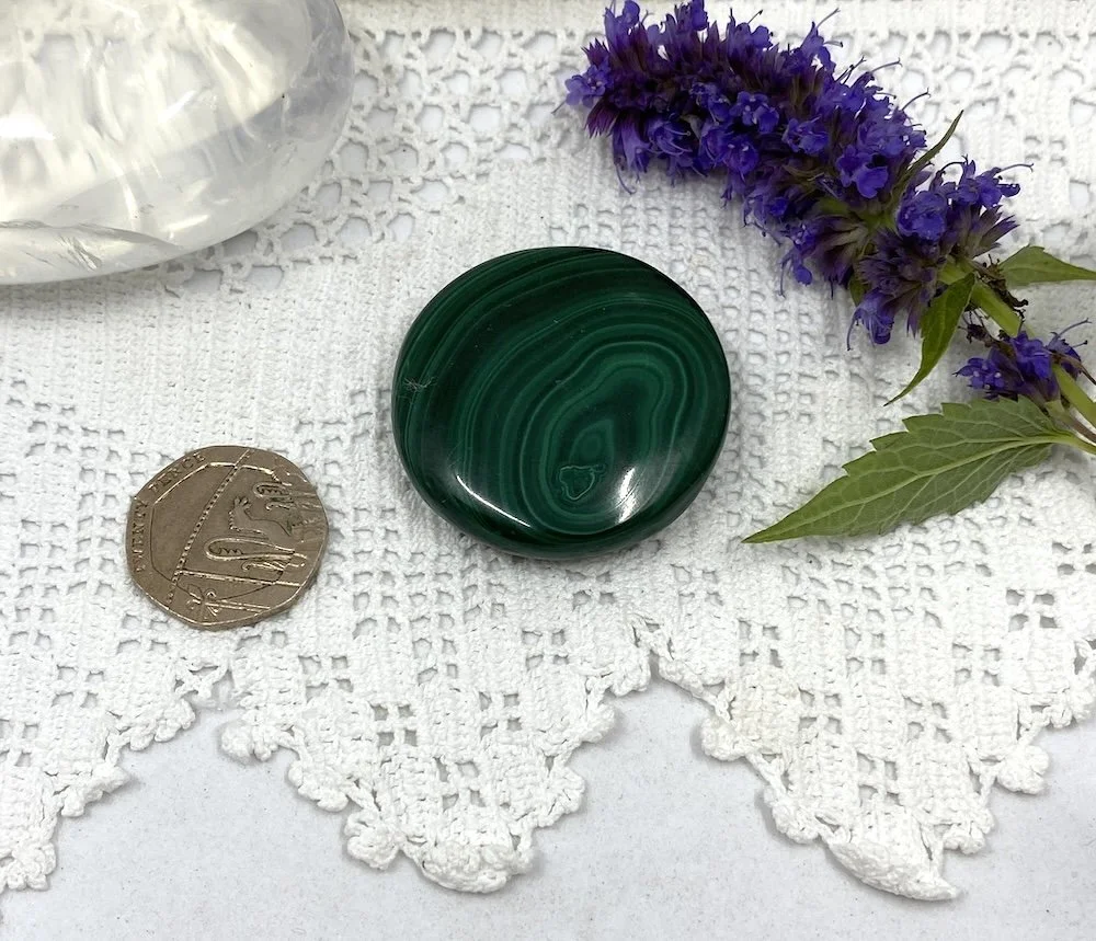 Malachite Disc 10 £102.JPG